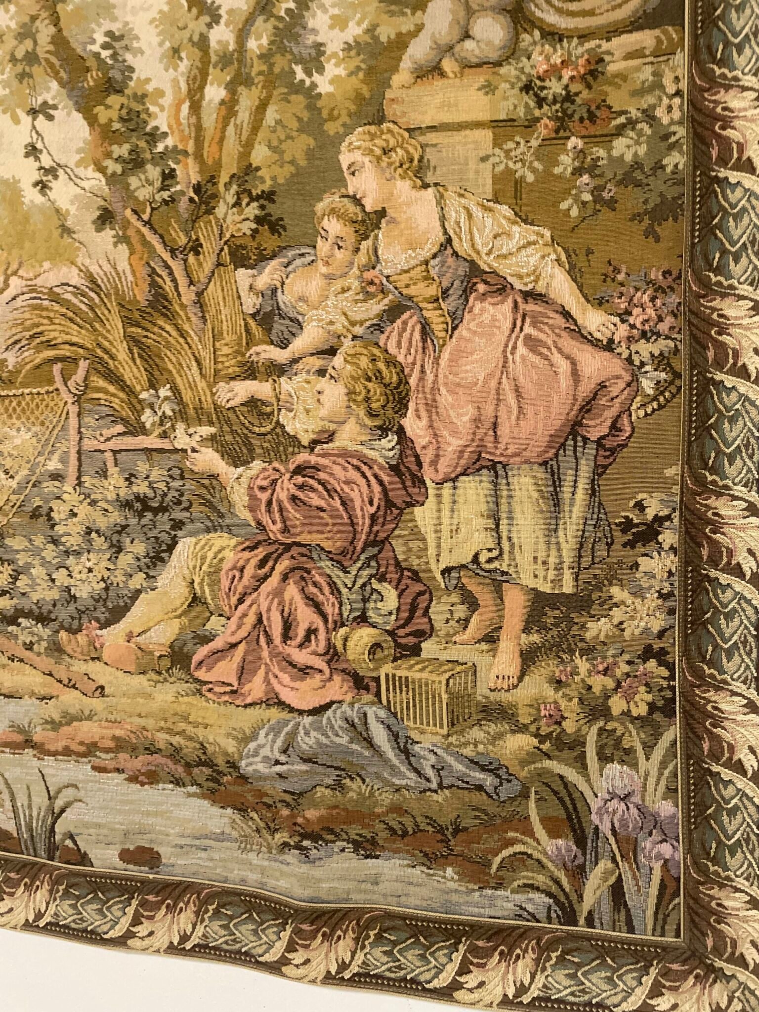 A Beautiful Vintage French Tapestry. - Image 2