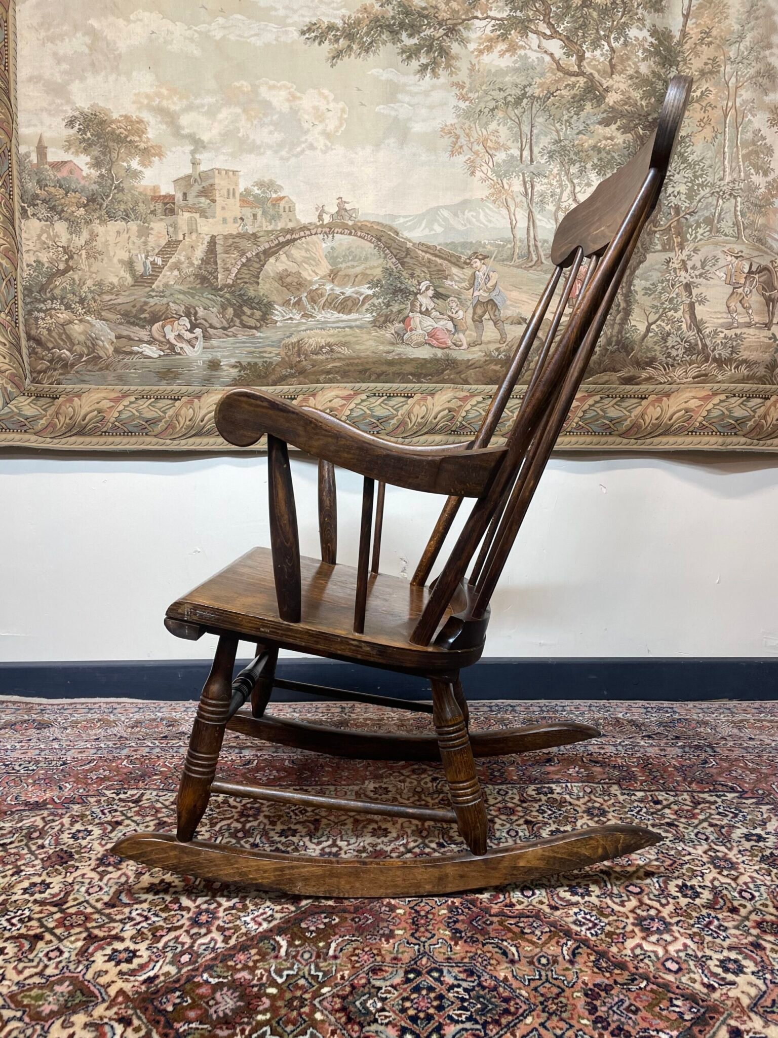 Lovely Spindle Back Scandinavian Rocking Chair - Image 3