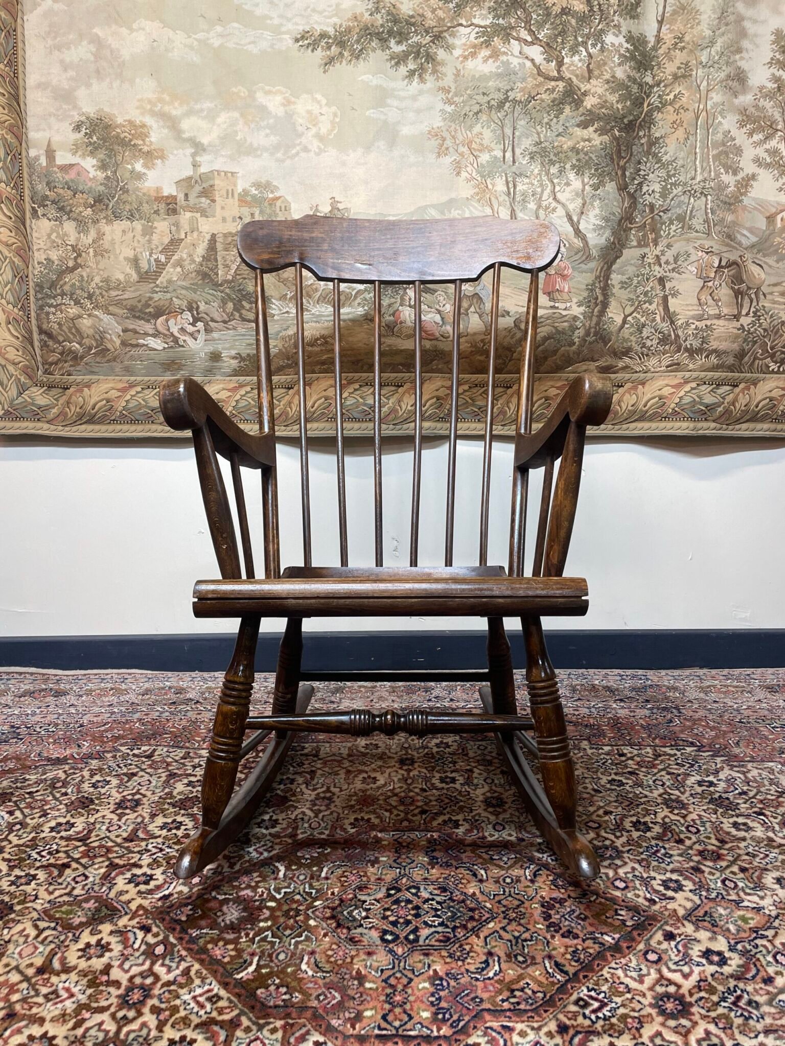 Lovely Spindle Back Scandinavian Rocking Chair - Image 2