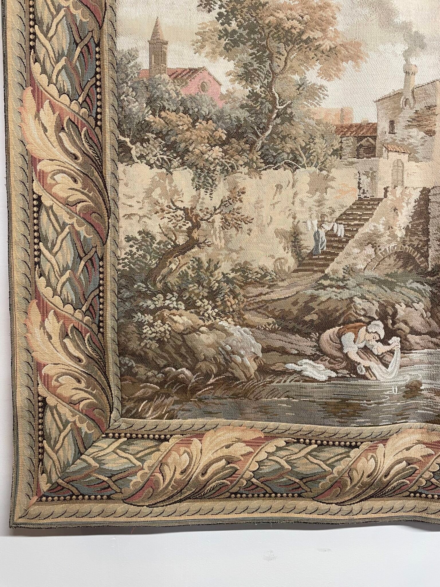 A Very Nice Large Vintage French Tapestry. - Image 3