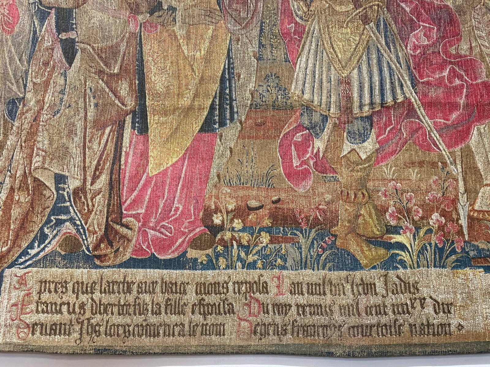 20th Century Large Handmade Tapestry by Artis Flora. - Image 4