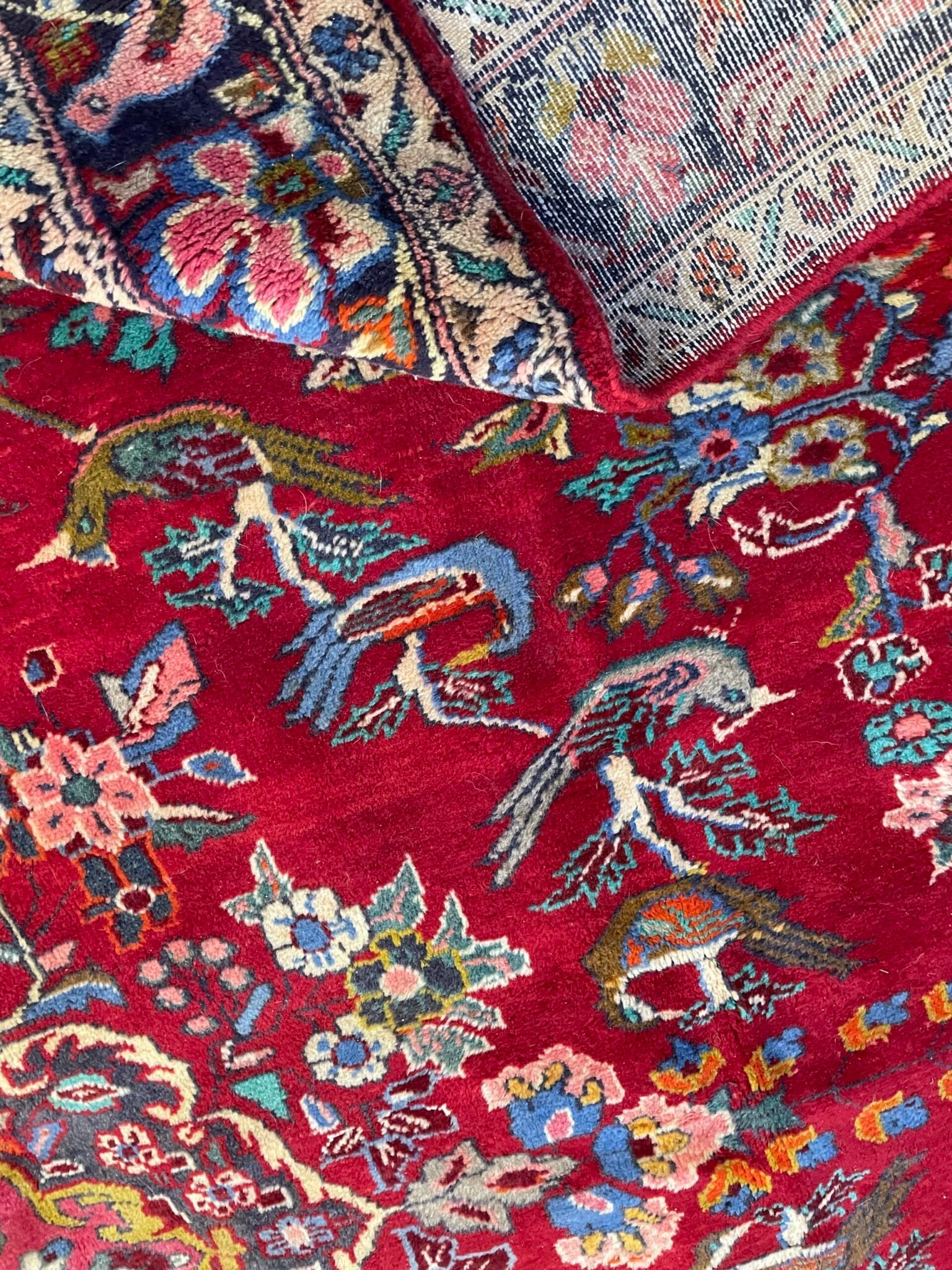 Fabulous Vintage Tabriz Hand-Knotted Persian Rug. - Image 3