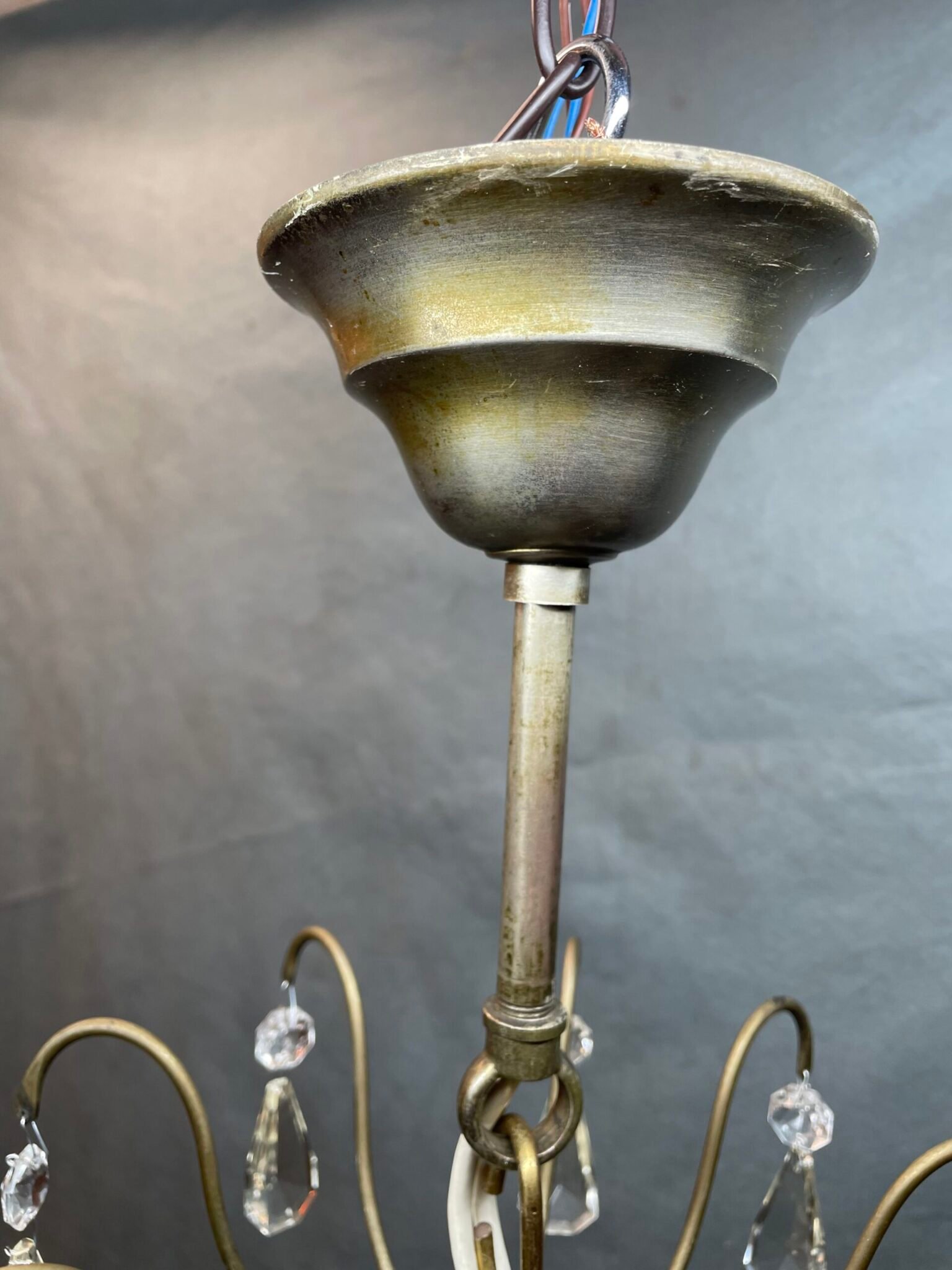 Fabulous Large Antique Two-Tier French Crystal Chandelier. - Image 7