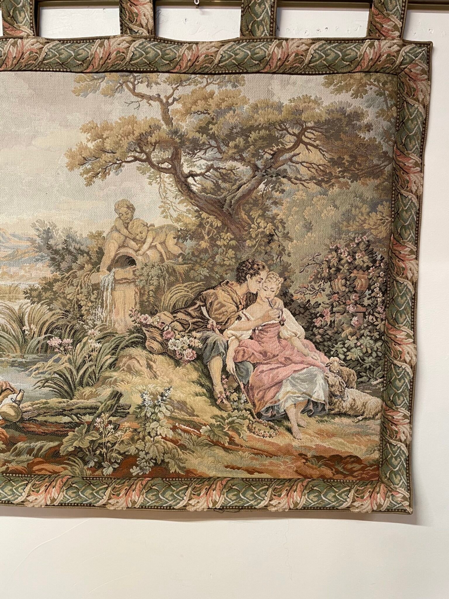 Beautiful Vintage French Tapestry. - Image 4