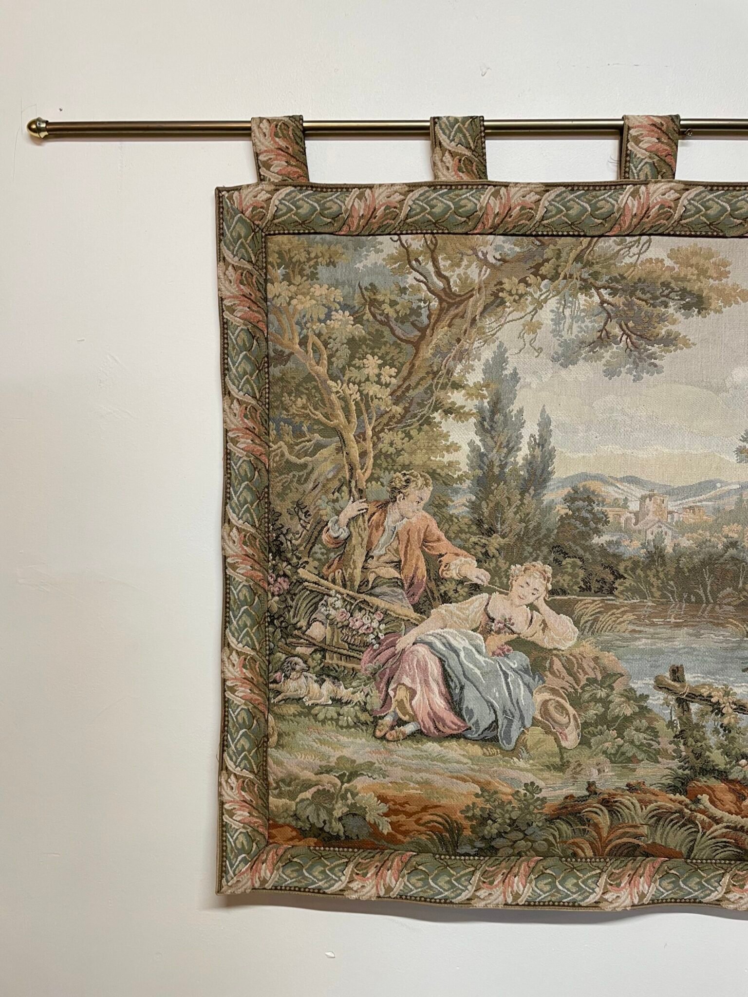 Beautiful Vintage French Tapestry. - Image 2