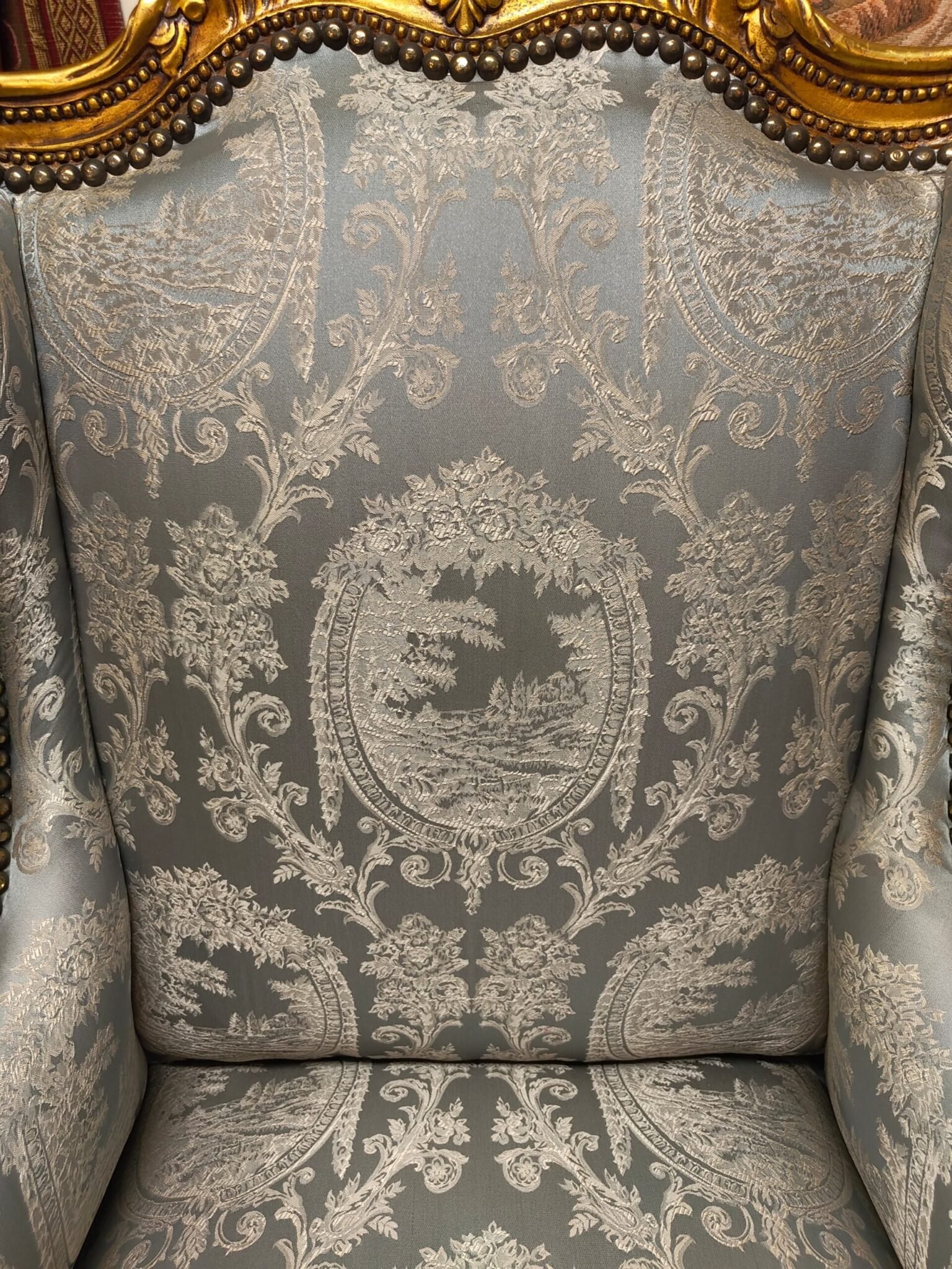 A Very Nice Pair of Vintage French Wingback Chairs - Image 7