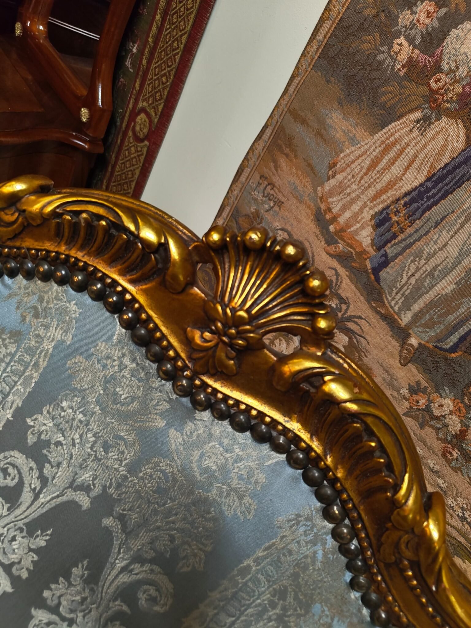 A Very Nice Pair of Vintage French Wingback Chairs - Image 6