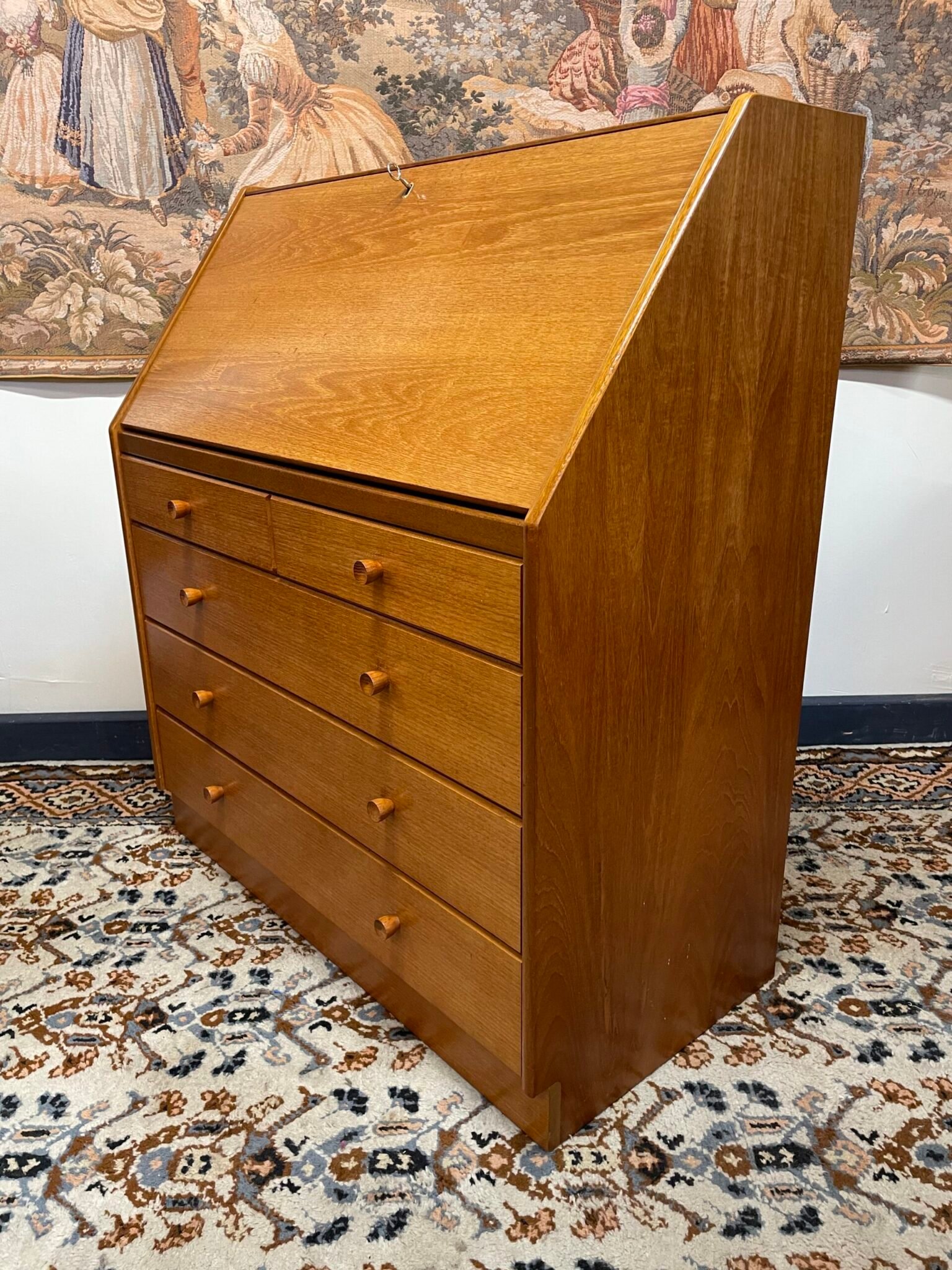 Mid-Century Teak Bureau Cabinet by Nathan Furniture - Image 7