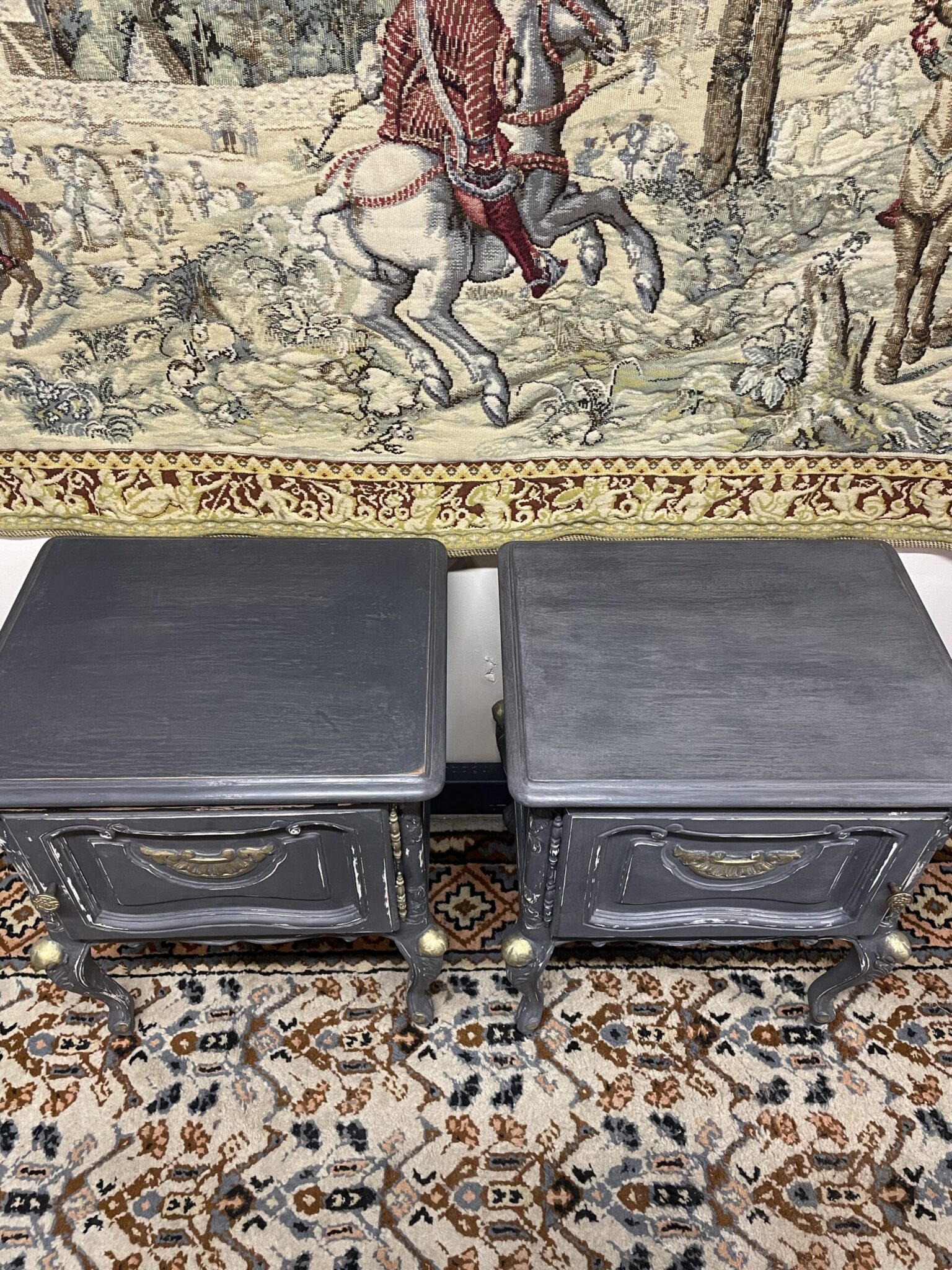 Very Nice Pair of Vintage Nightstands / Bedside Lockers. - Image 3