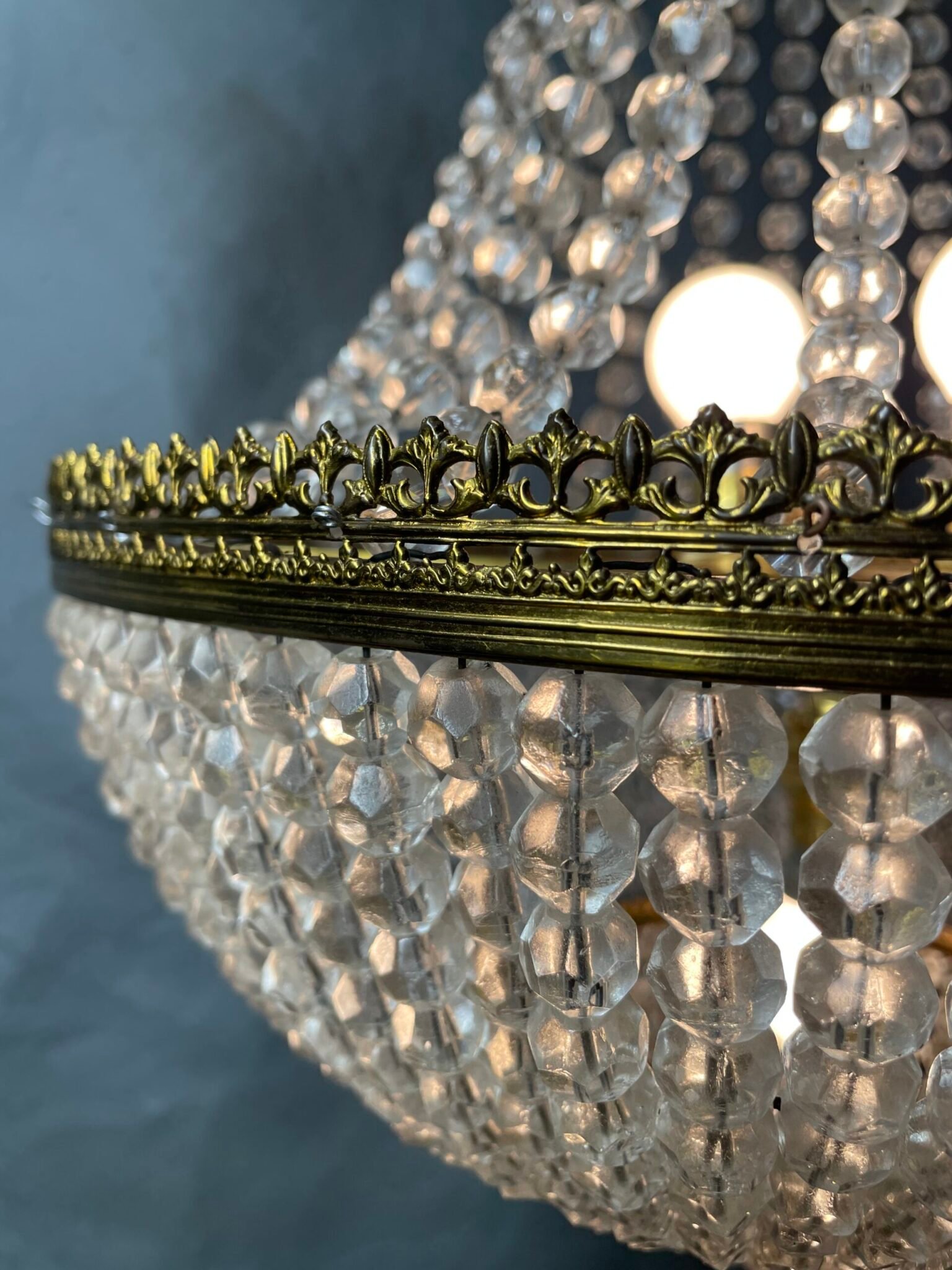 Early 20th Century French Empire Style Chandelier - Image 4