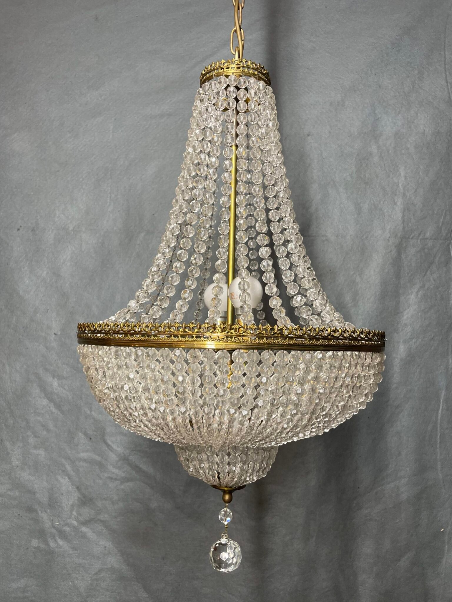 Early 20th Century French Empire Style Chandelier - Image 7