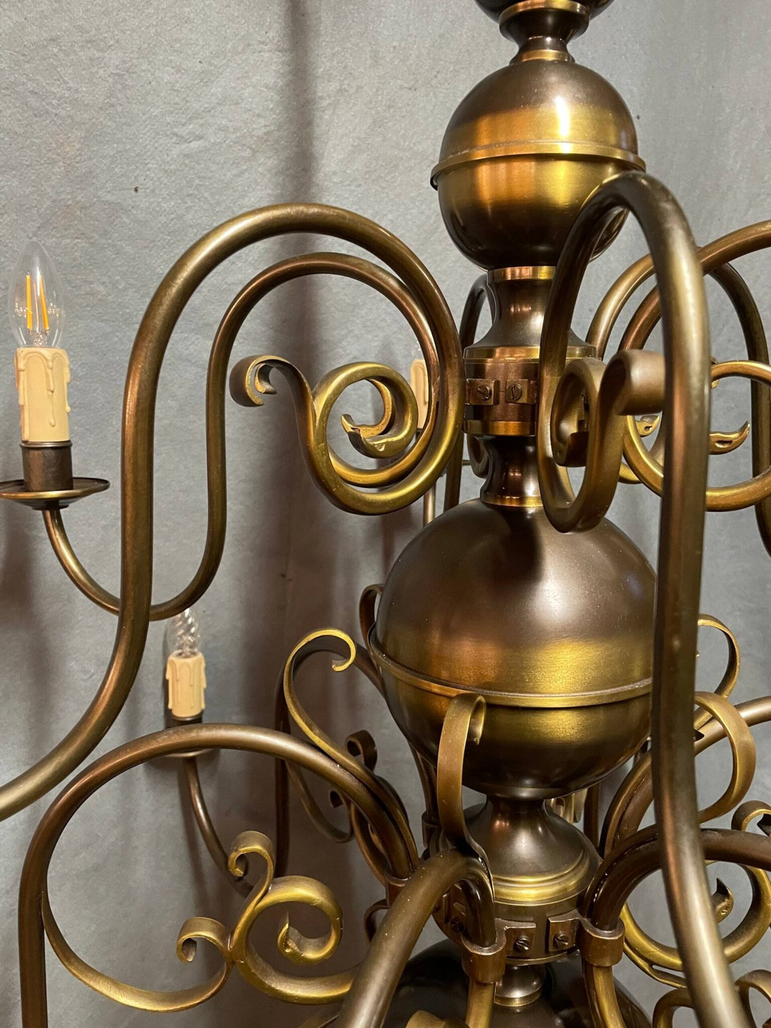 A Very Good Large Two-Tier Flemish Chandelier. - Image 2