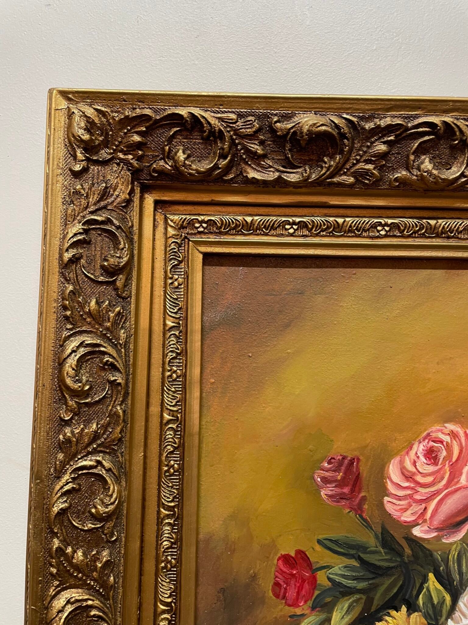 Beautiful 20th Century Still Life Oil Painting on Canvas. - Image 3