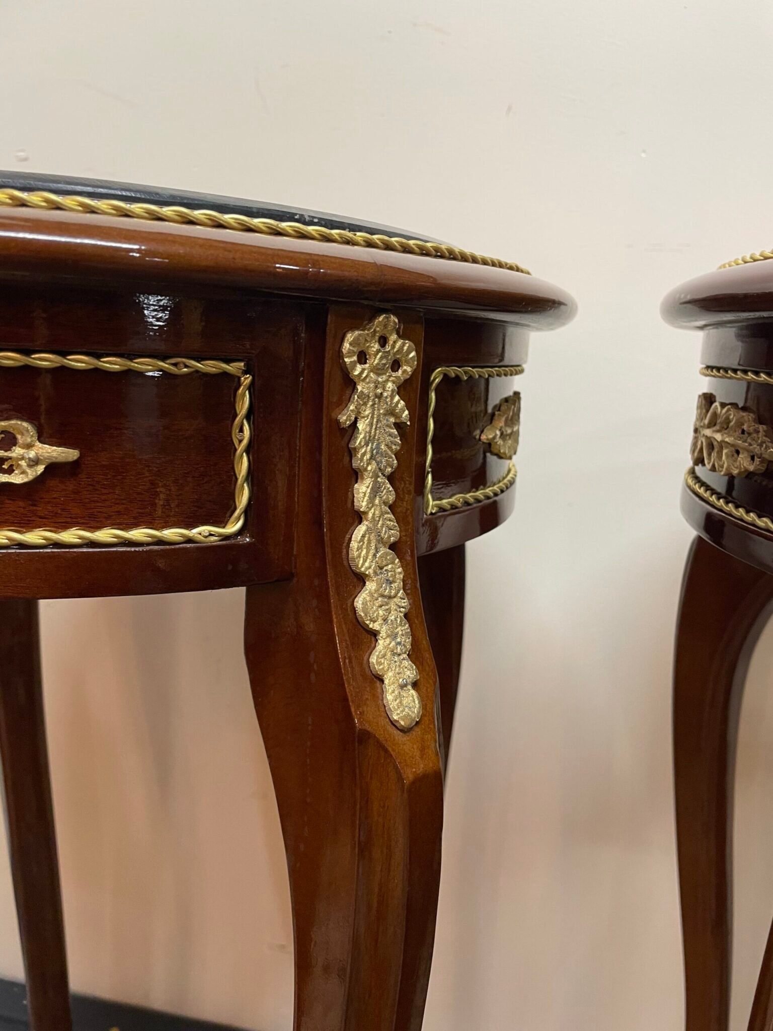 A Beautiful Pair od French Style Marble Top Occasional Tables. - Image 2