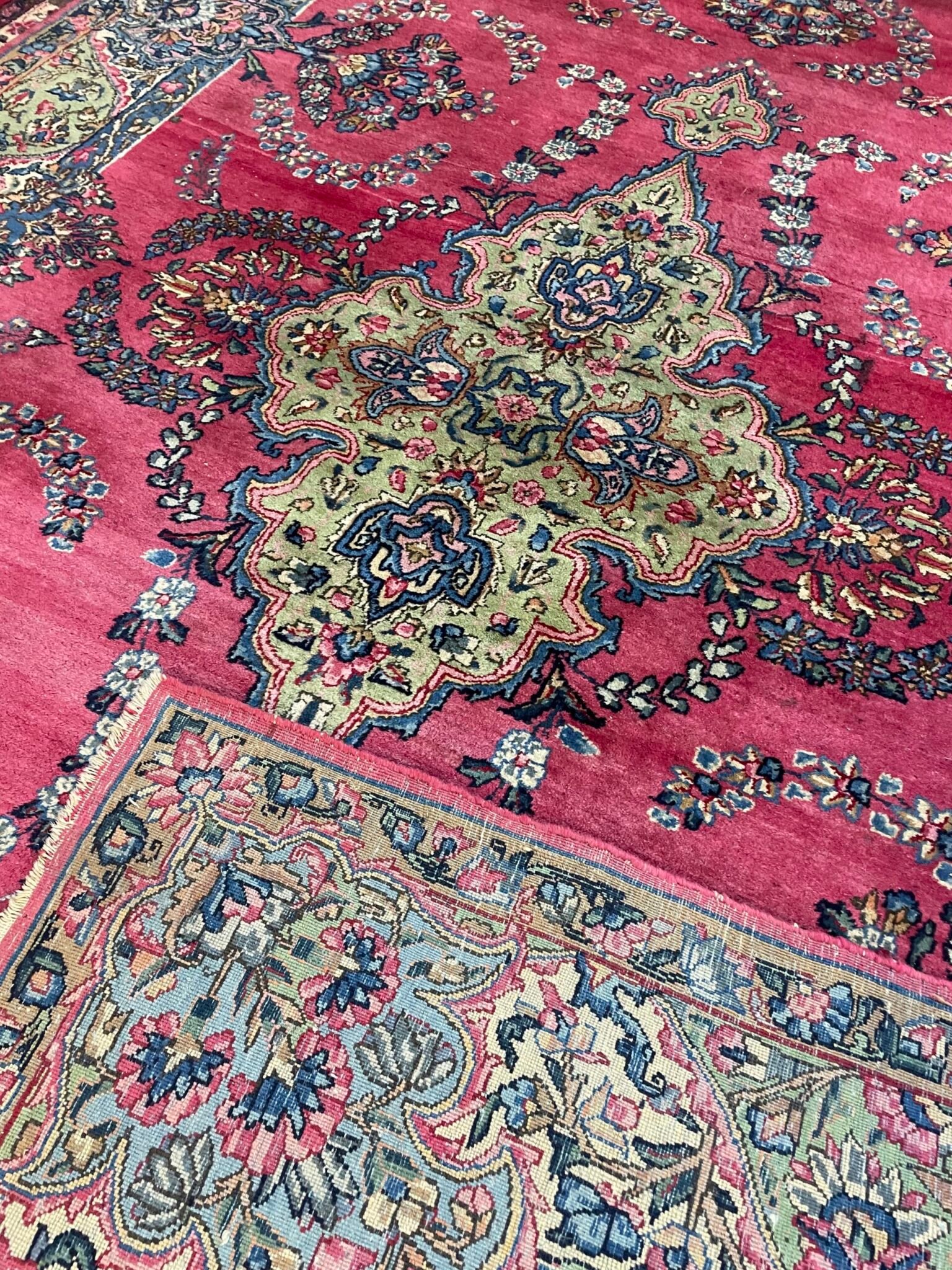 Unique Semi-Antique Iranian Lilian Rug - Image 4
