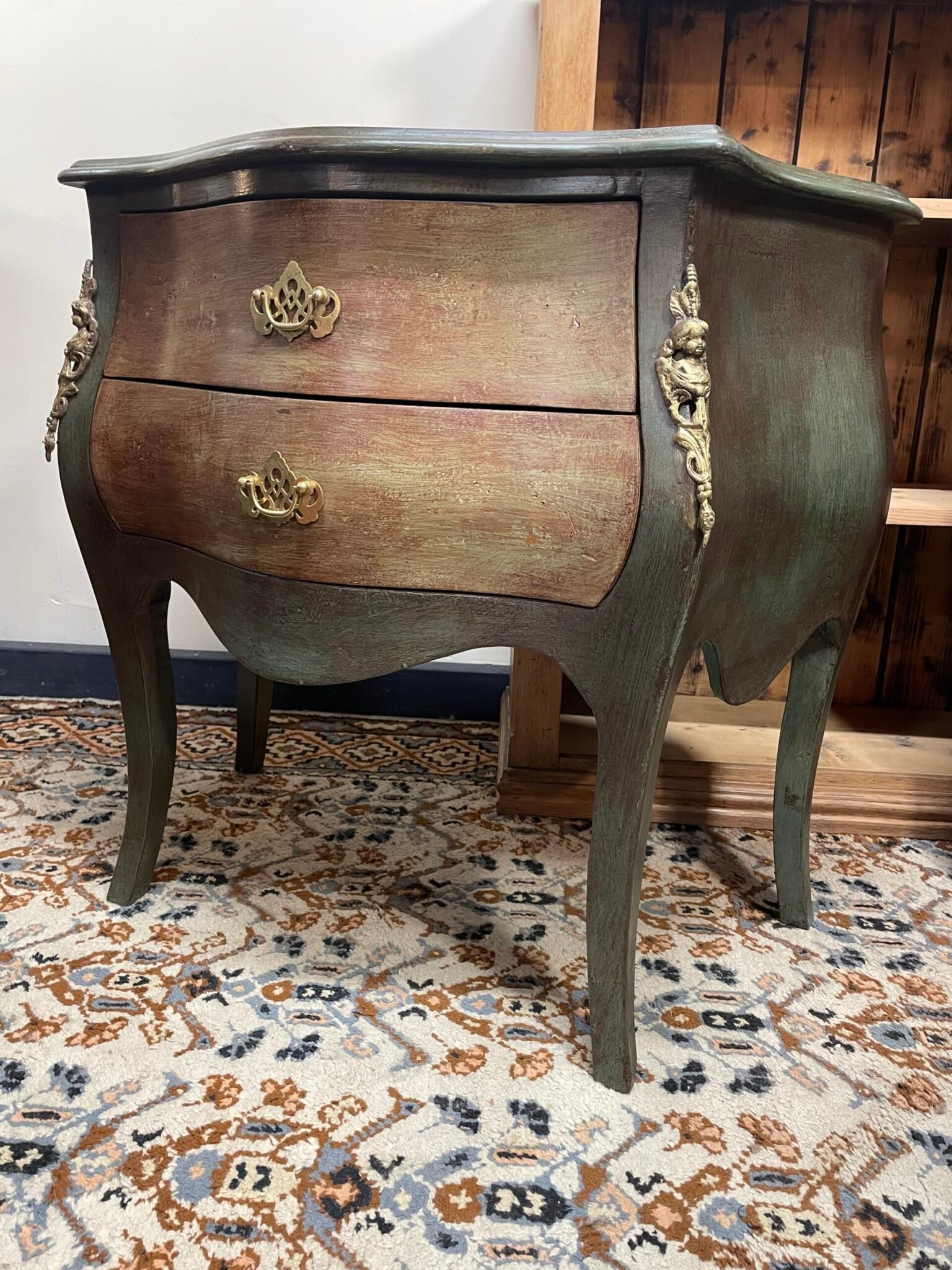 Stylishly Painted Bombe Chest of Drawers - Image 7