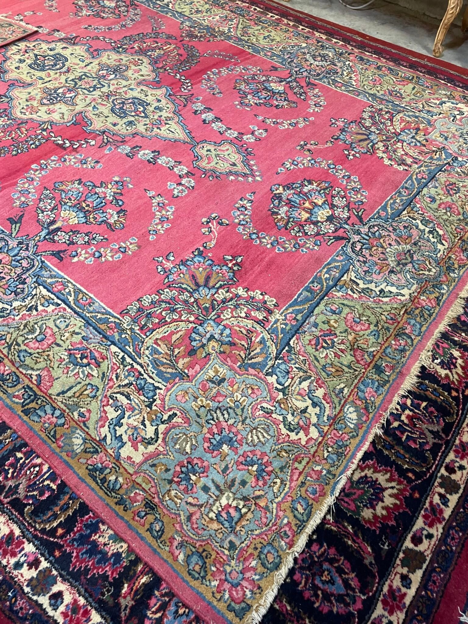 Unique Semi-Antique Iranian Lilian Rug - Image 5