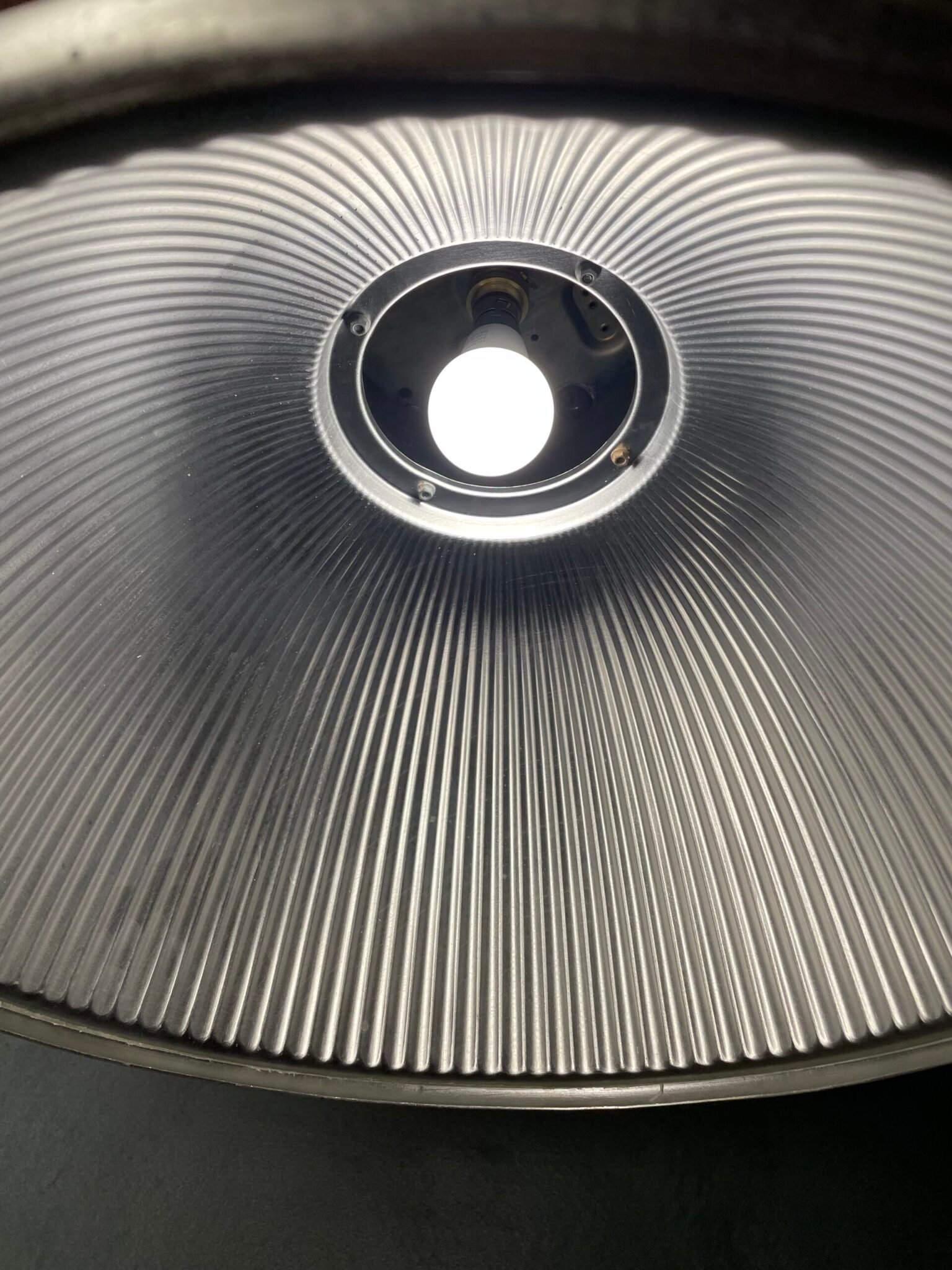 Vintage Industrial Aluminium Pendant Light - Image 4