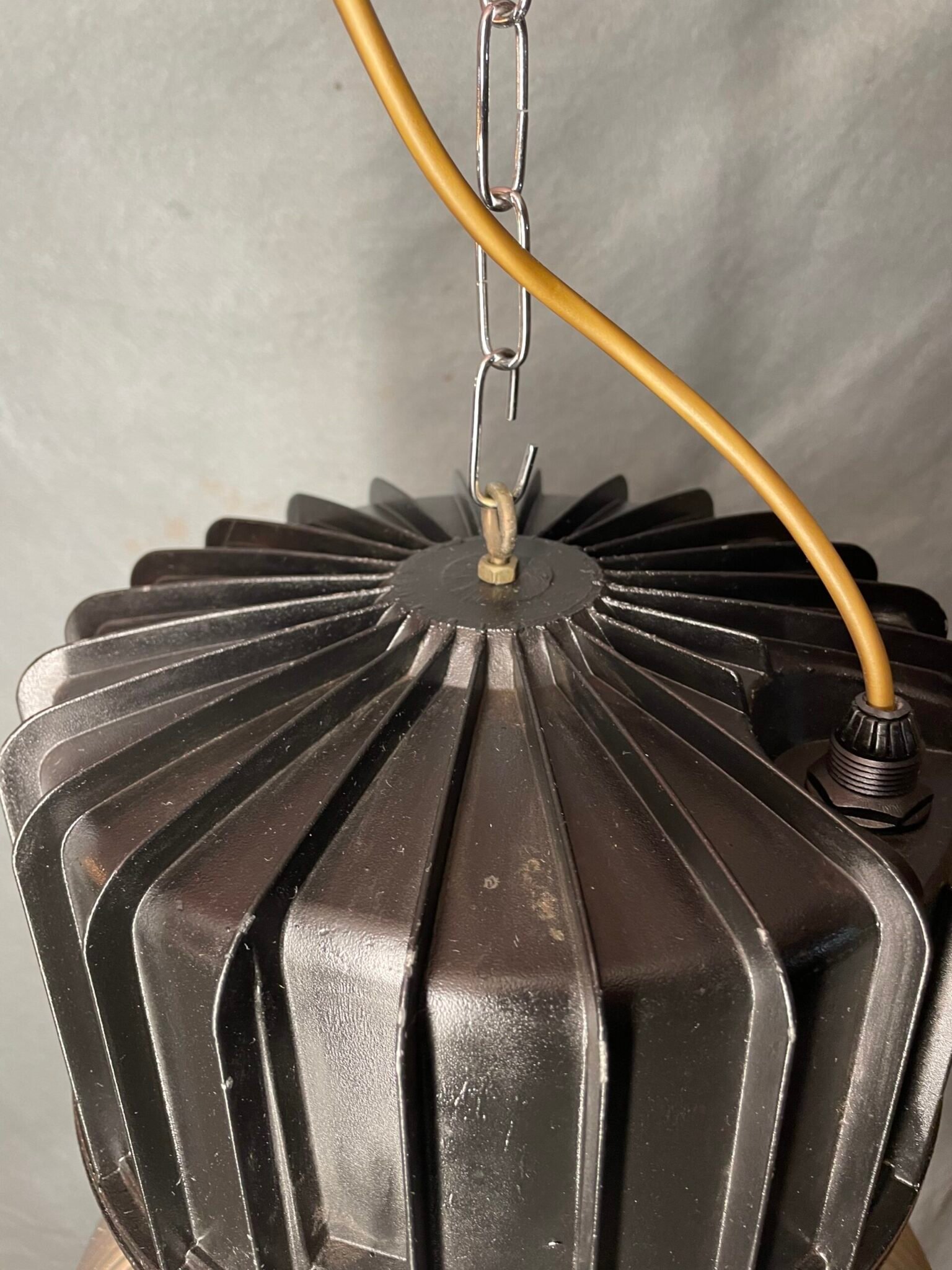 Vintage Industrial Aluminium Pendant Light - Image 2