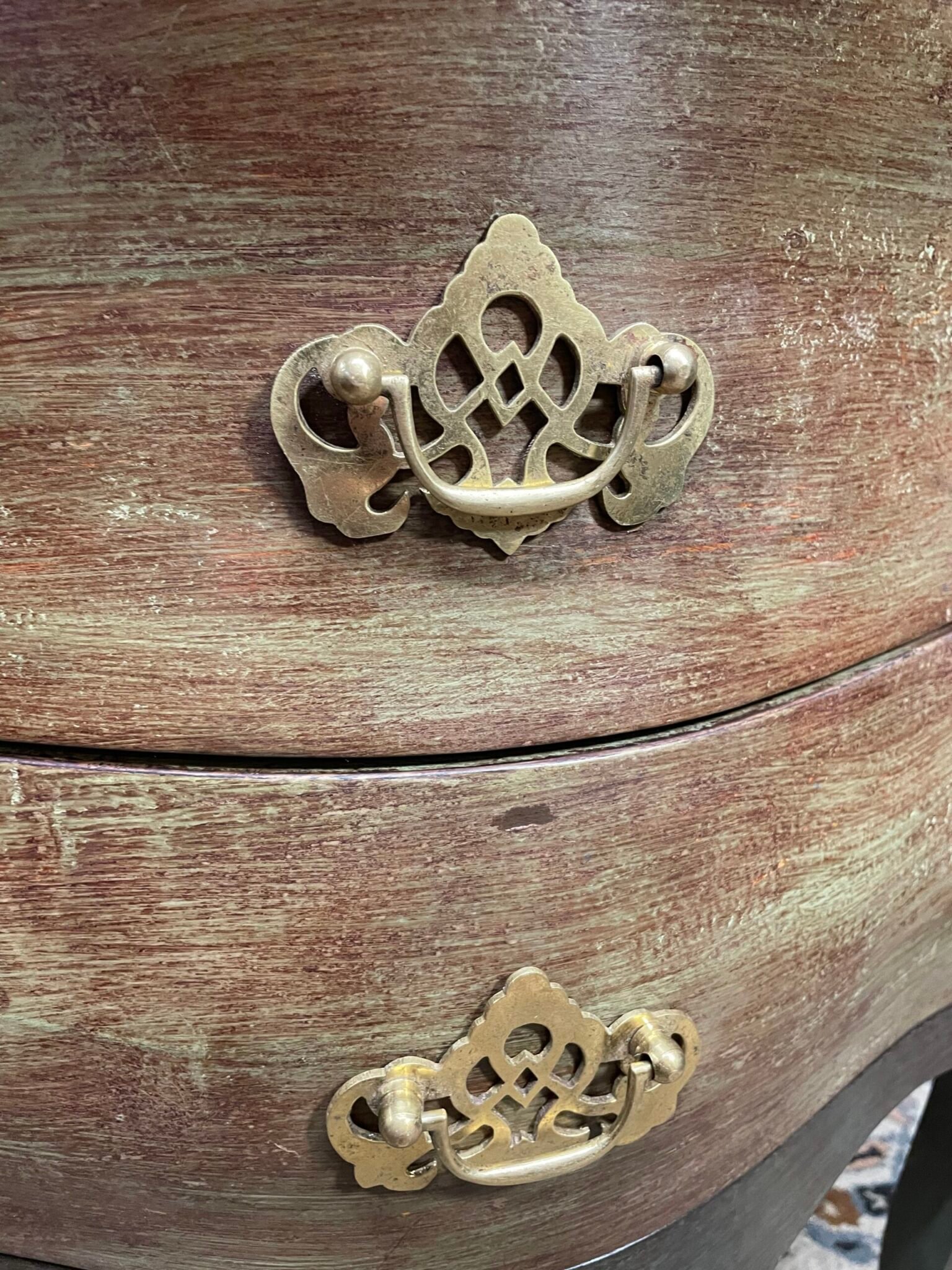 Stylishly Painted Bombe Chest of Drawers - Image 3