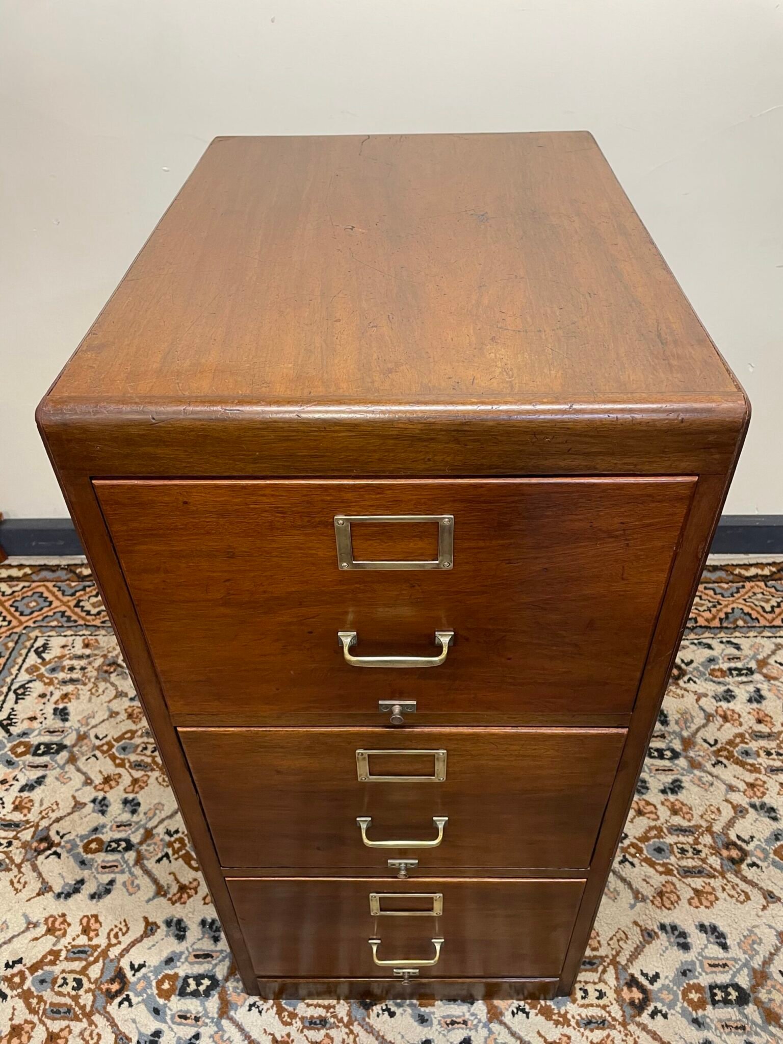 Early 20th Century Walnut Filing Cabinet - Image 3