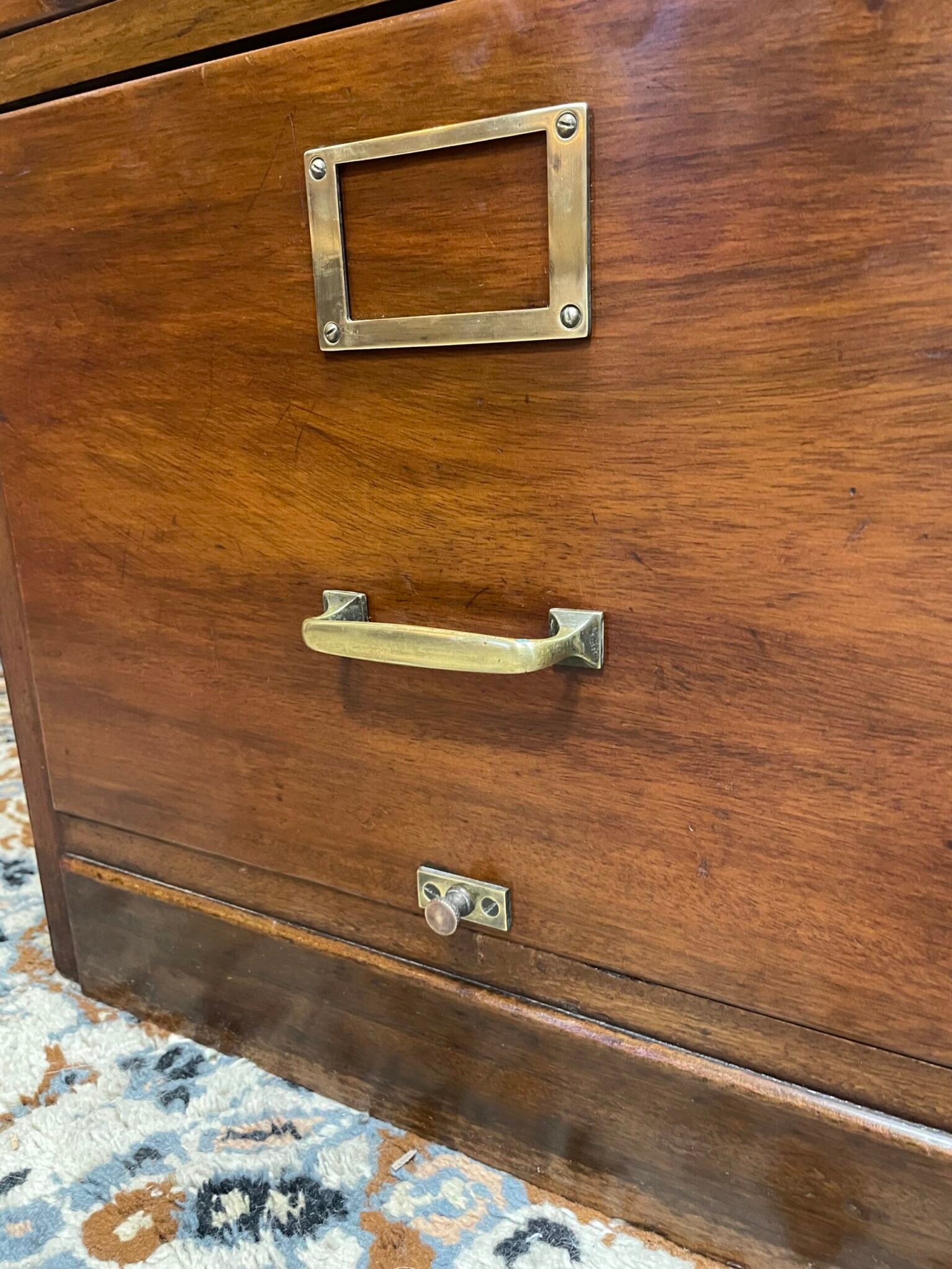 Early 20th Century Walnut Filing Cabinet - Image 9