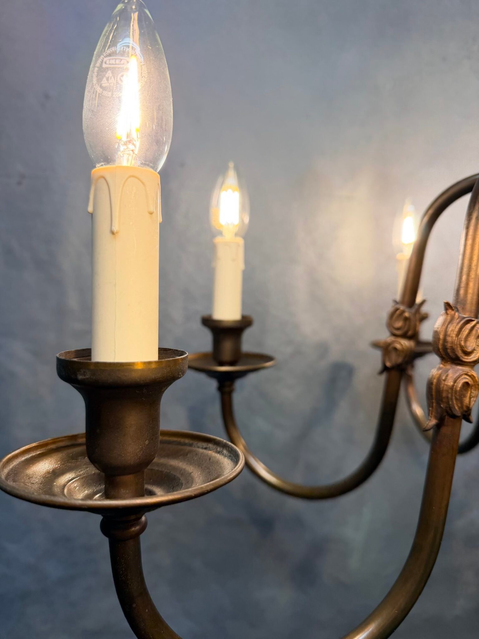 Very Good Antique Eight-Branch Flemish Chandelier. - Image 5