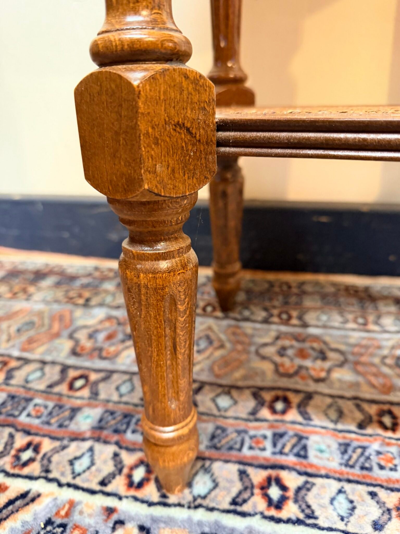 French Fruitwood & Marble Side Table or Plant Stand - Image 3