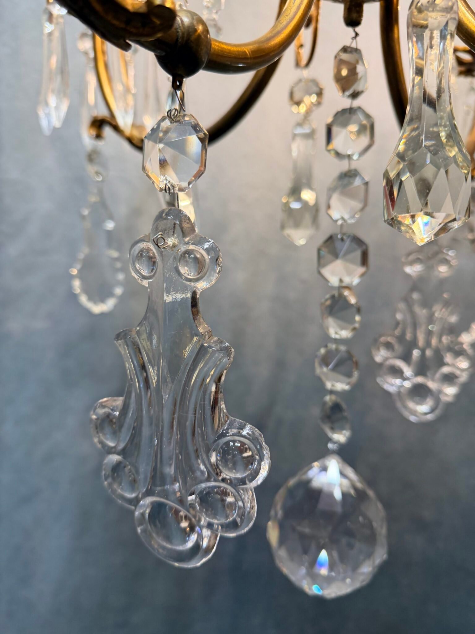 Late 19th Century French Bronze & Crystal Chandelier - Image 5