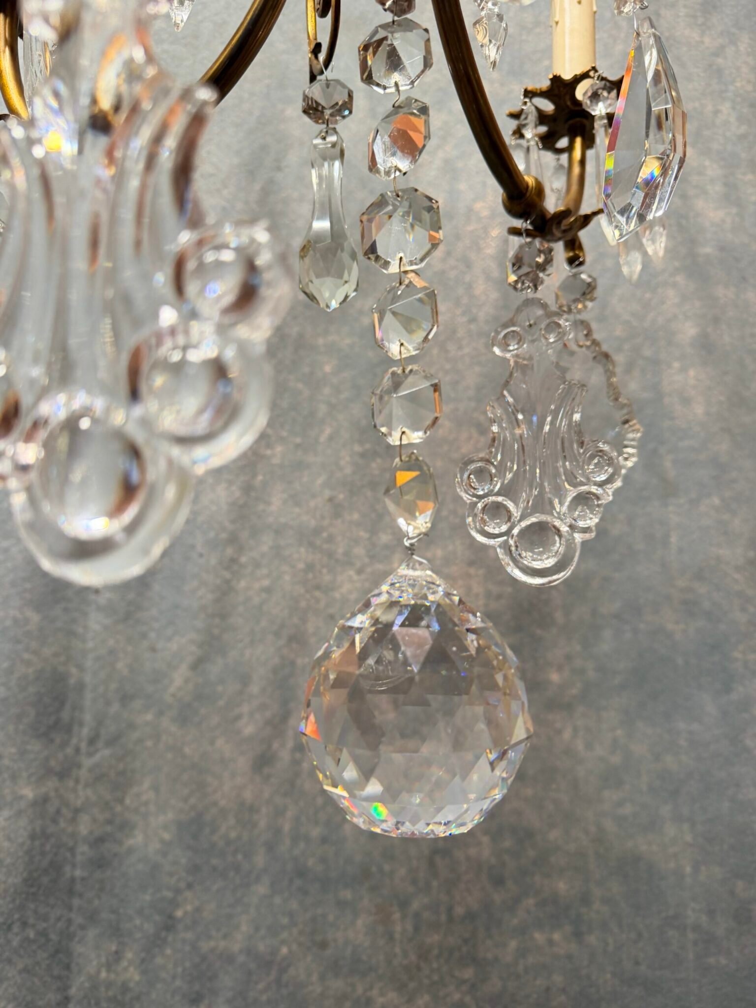 Late 19th Century French Bronze & Crystal Chandelier - Image 11