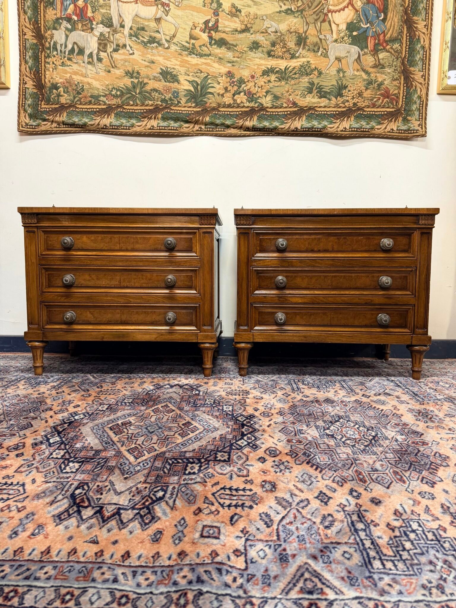 Pair of Vintage Karges Solid Walnut Nightstands - Image 8