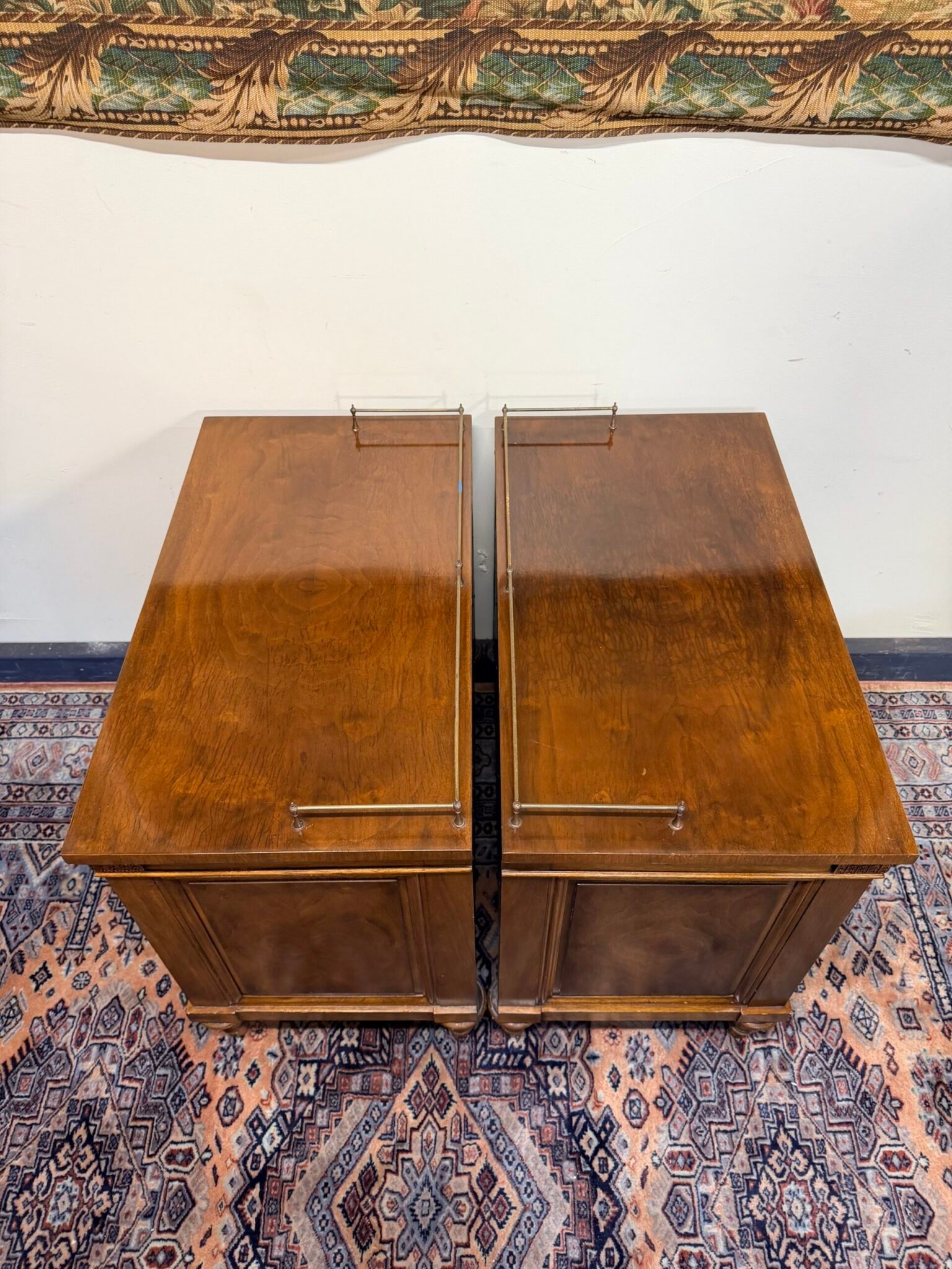 Pair of Vintage Karges Solid Walnut Nightstands - Image 3