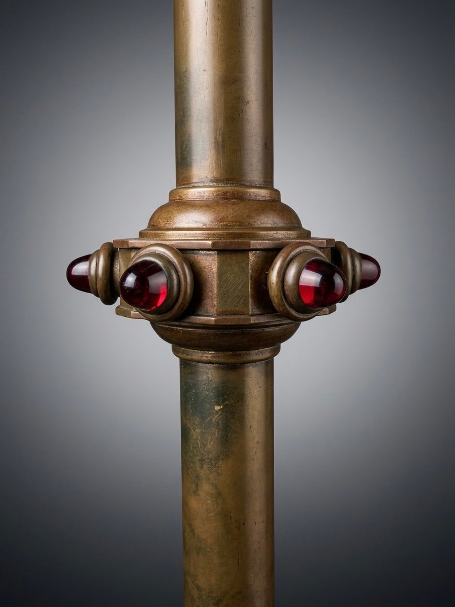 Monumental Pair of 19th Century Brass Altar Candelabras - Image 3