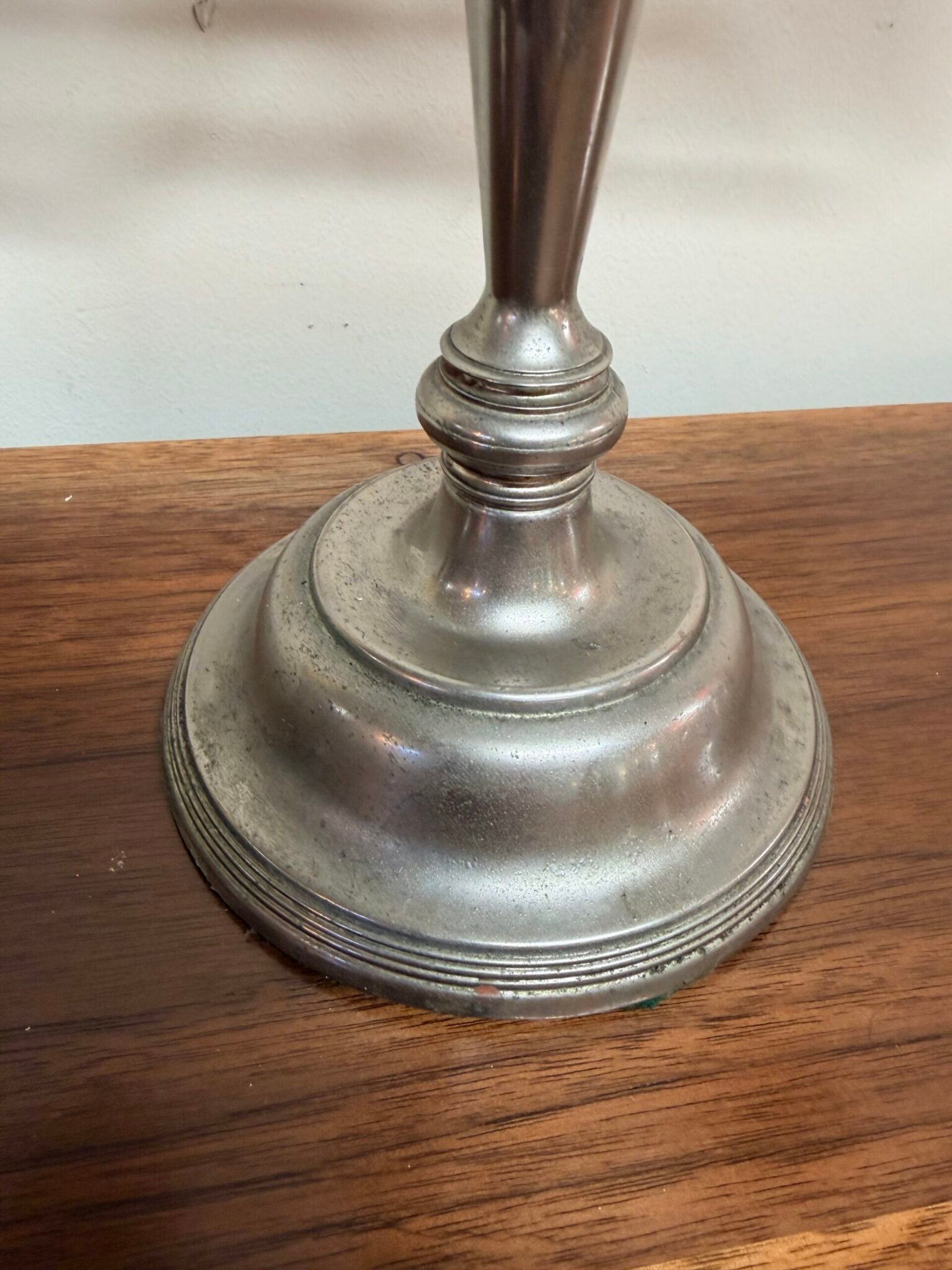 Beautiful 3-Branch Pewter Candelabra - Image 2