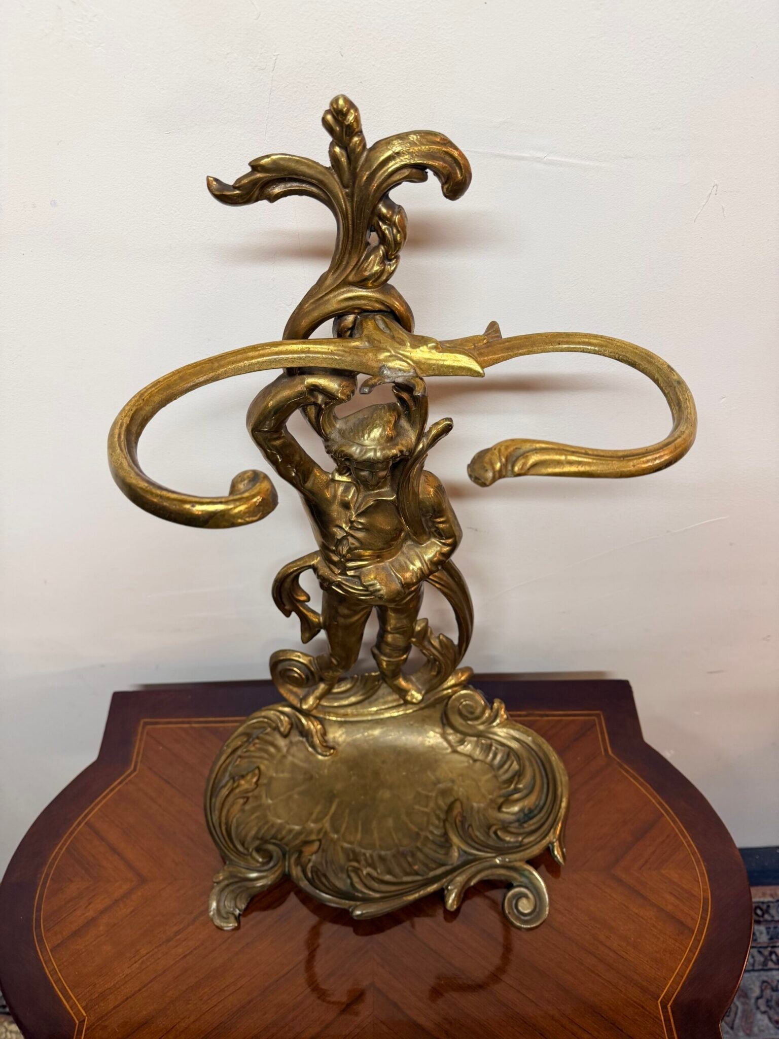 Early 20th Century French Brass Umbrella or Walking Stick Stand - Image 4