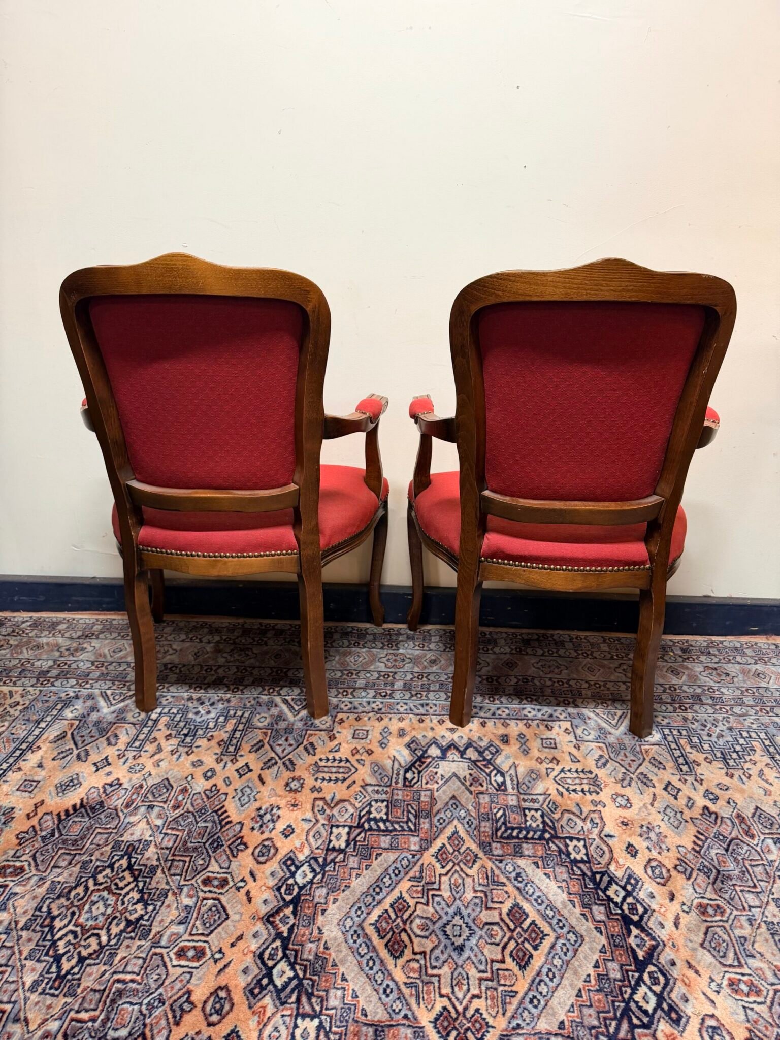 Pair of Vintage French Carved Chairs - Image 4