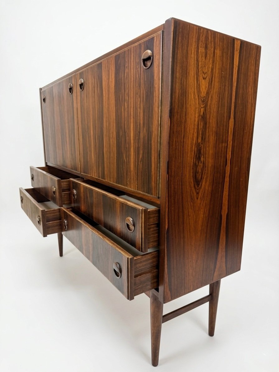 Danish Mid Century Rosewood Highboard, Circa 1960s - Image 2