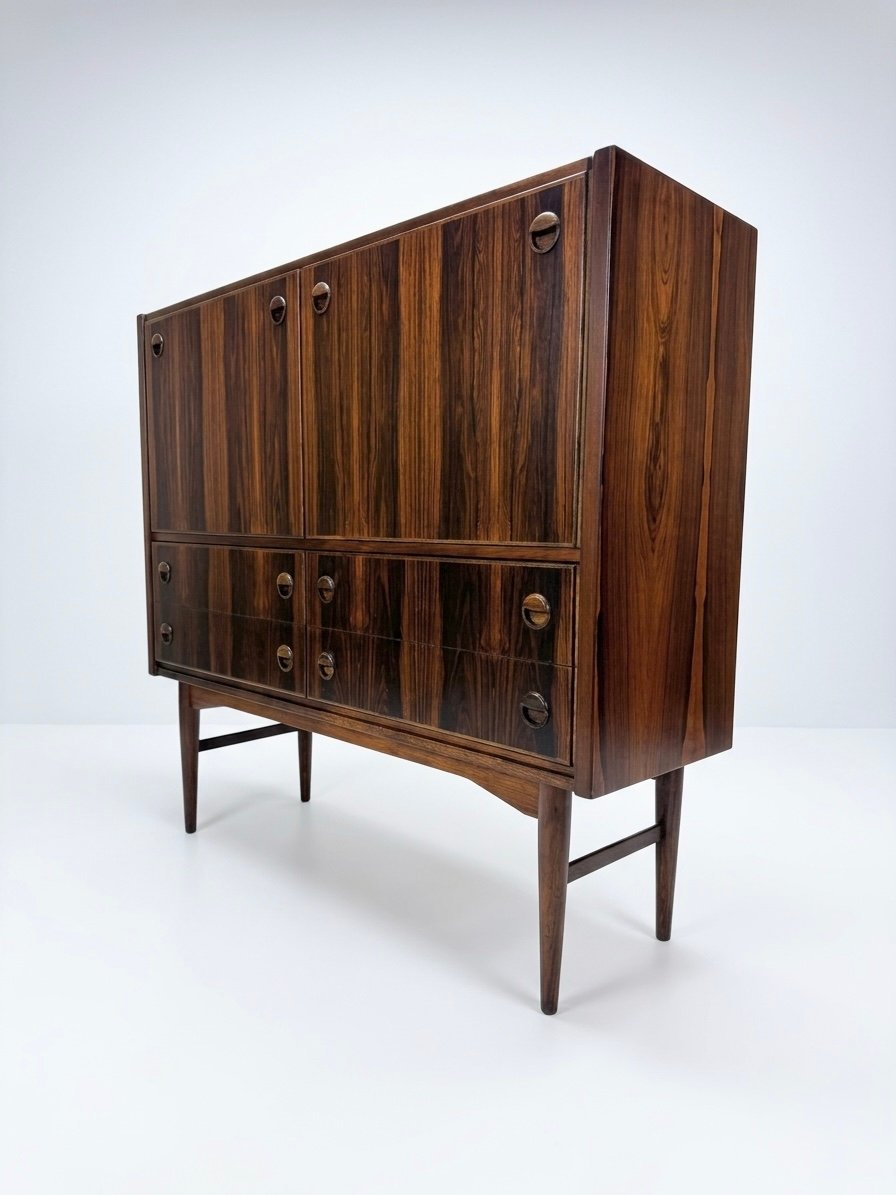 Danish Mid Century Rosewood Highboard, Circa 1960s - Image 3
