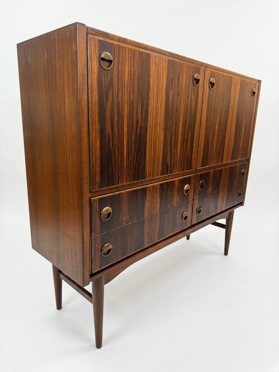 Danish Mid Century Rosewood Highboard, Circa 1960s - Image 7