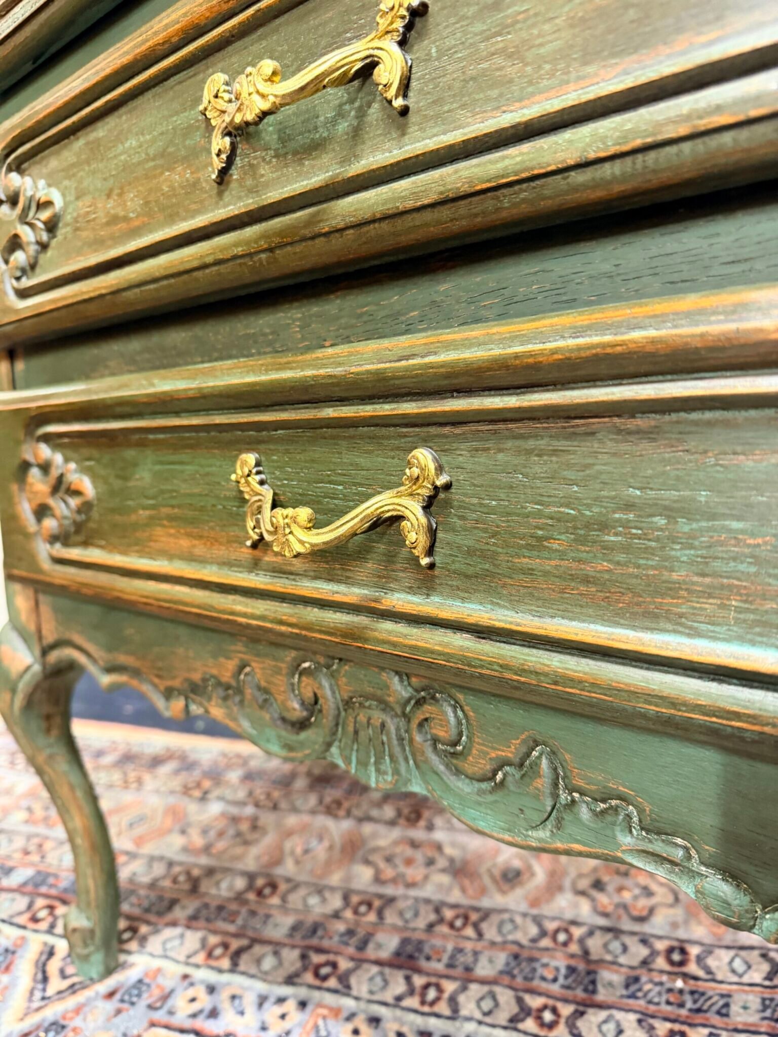 Charming French Vintage Provincial Chest of Drawers - Image 6