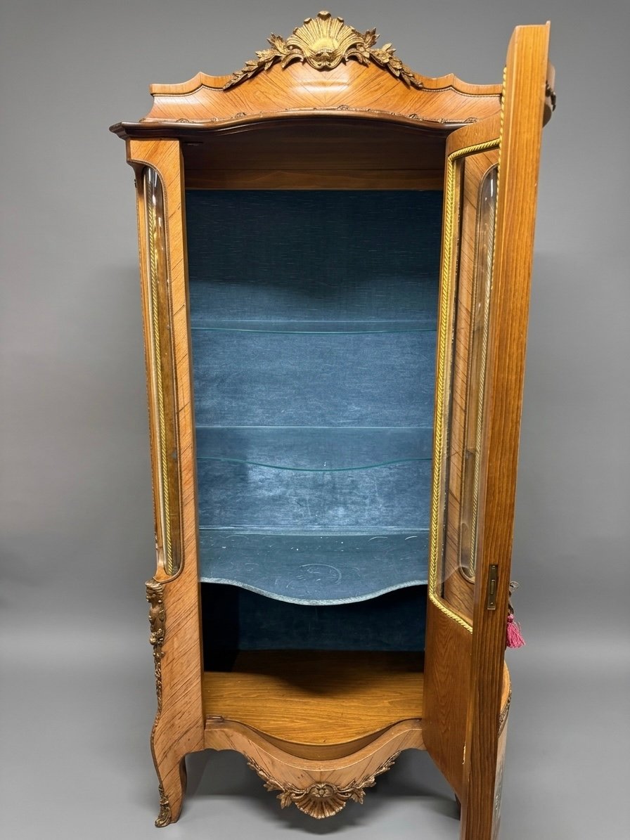 20th Louis XV Style Vernis Martin Display Cabinet - Image 4