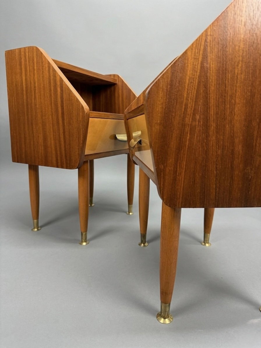 Stunning 1950s Italian Mid Century Nightstands - Image 2