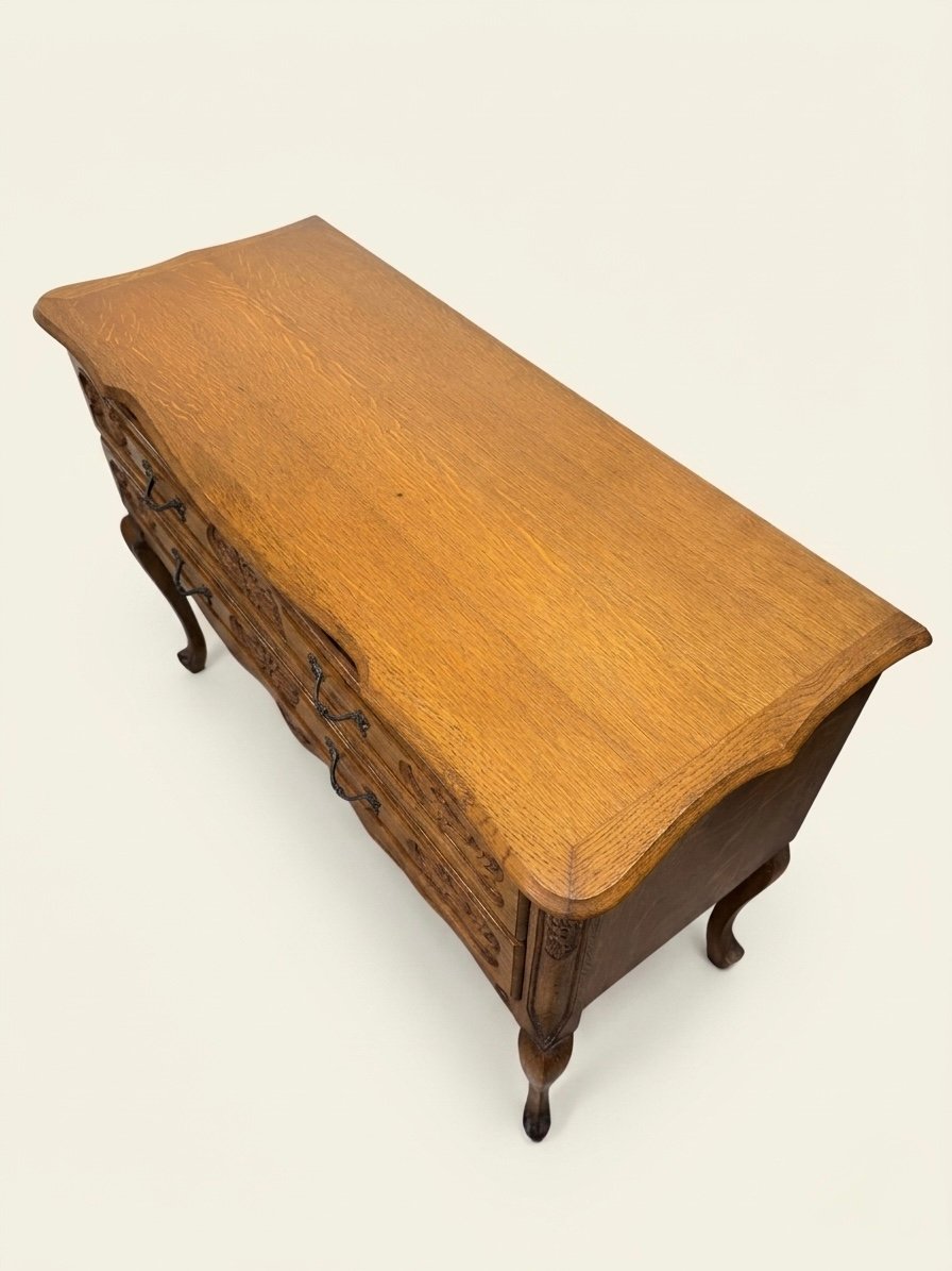 Stunning Antique Country French Oak Commode - Image 5