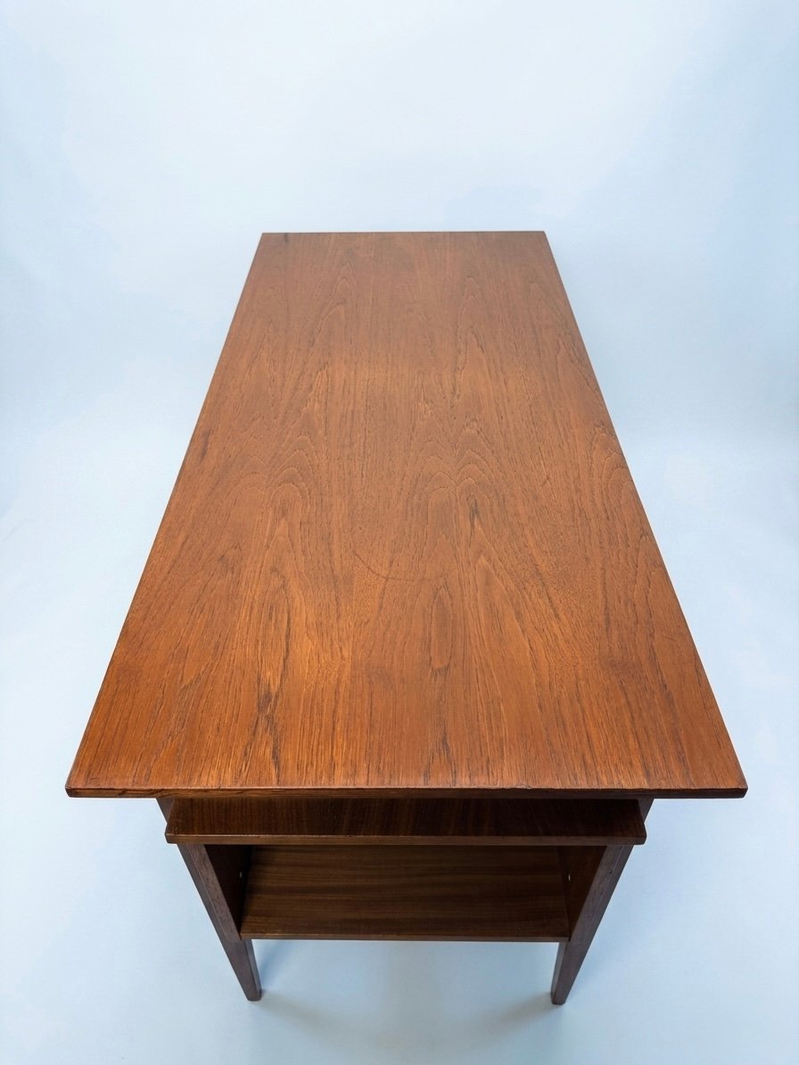 Elegant Mid-Century Danish Teak Writing Desk - Image 4