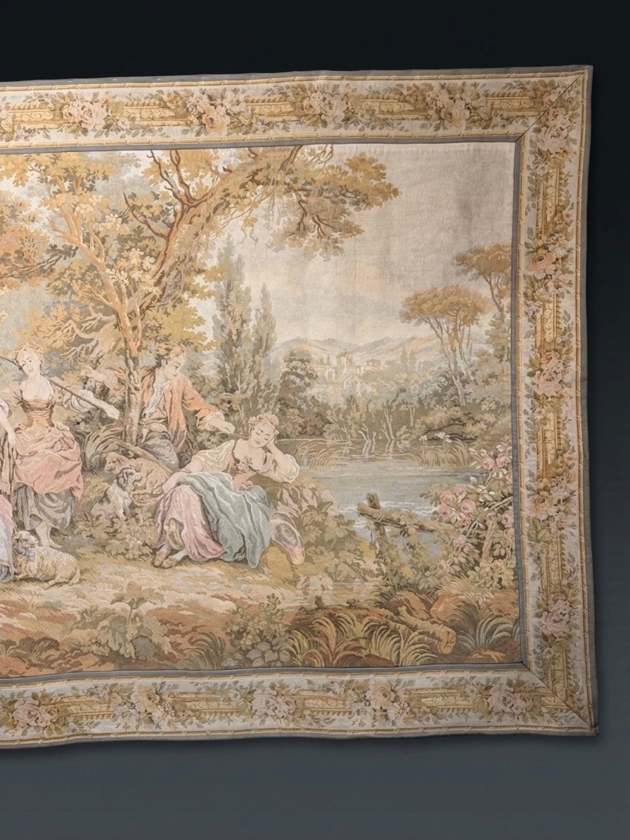 Spectacular & Massive French Pastoral Tapestry - Image 4