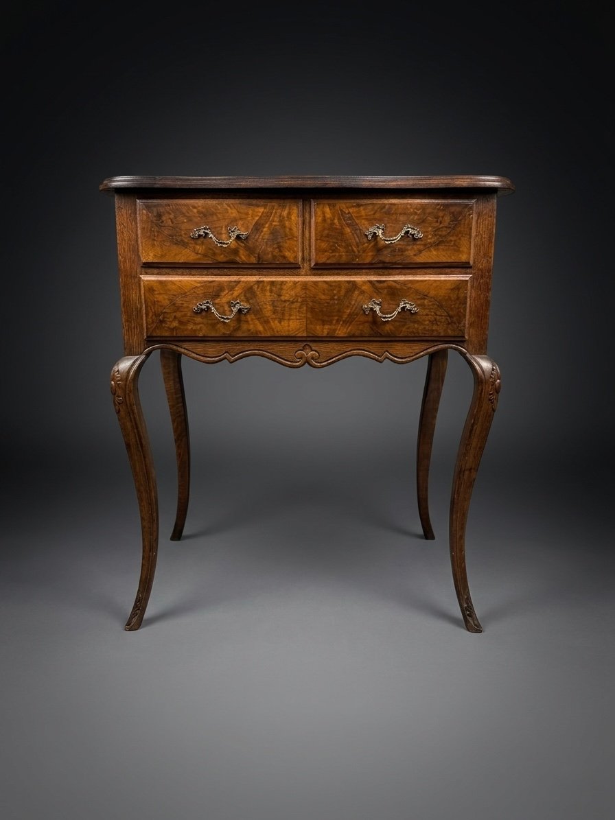 Late 19th Century French Walnut Lowboy - Image 5