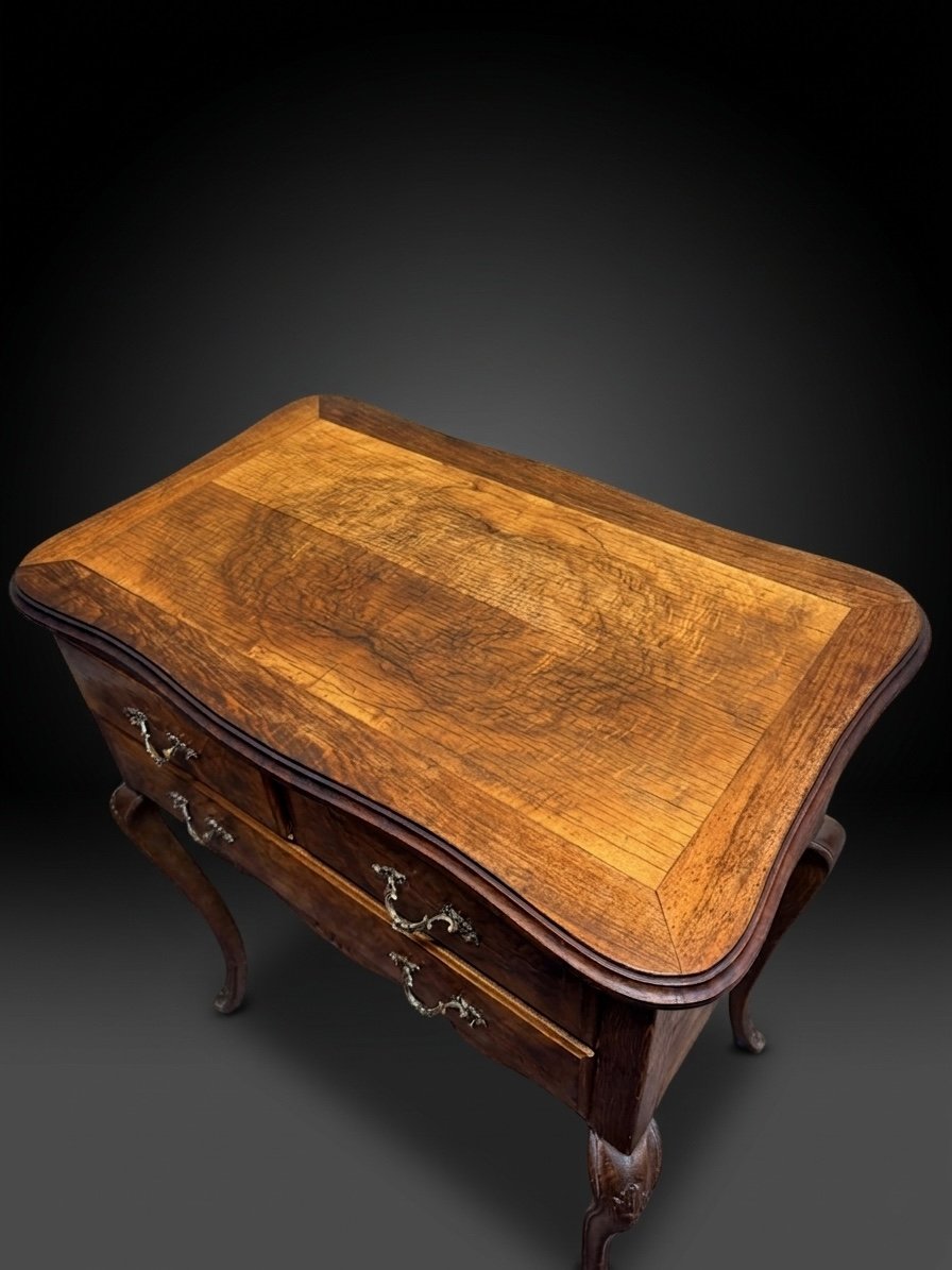 Late 19th Century French Walnut Lowboy - Image 3