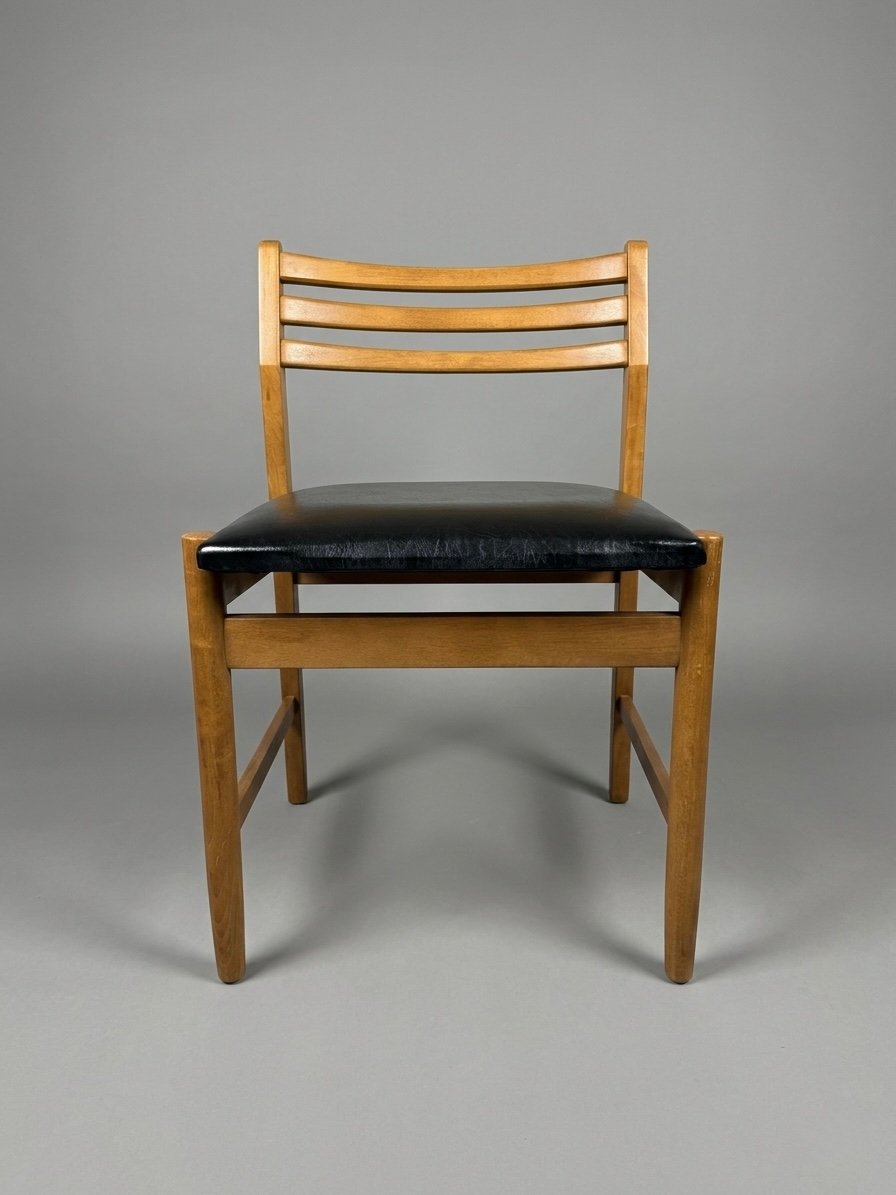 Set of Four Mid Century Dining Chairs - Image 7