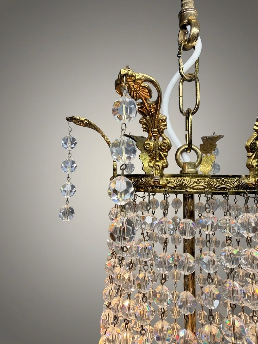 20th Century French Empire Style Chandelier - Image 5