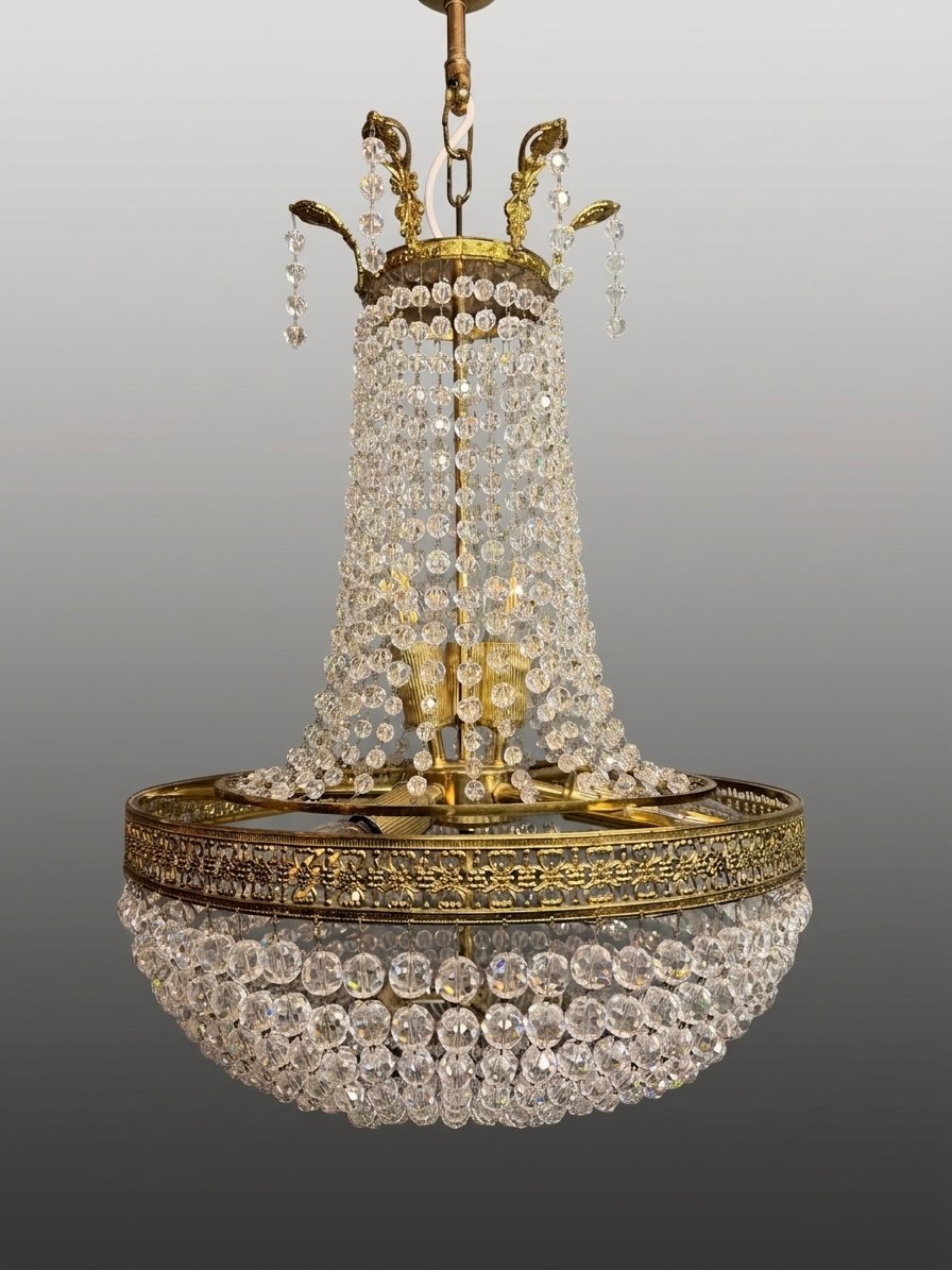 20th Century French Empire Style Chandelier - Image 2
